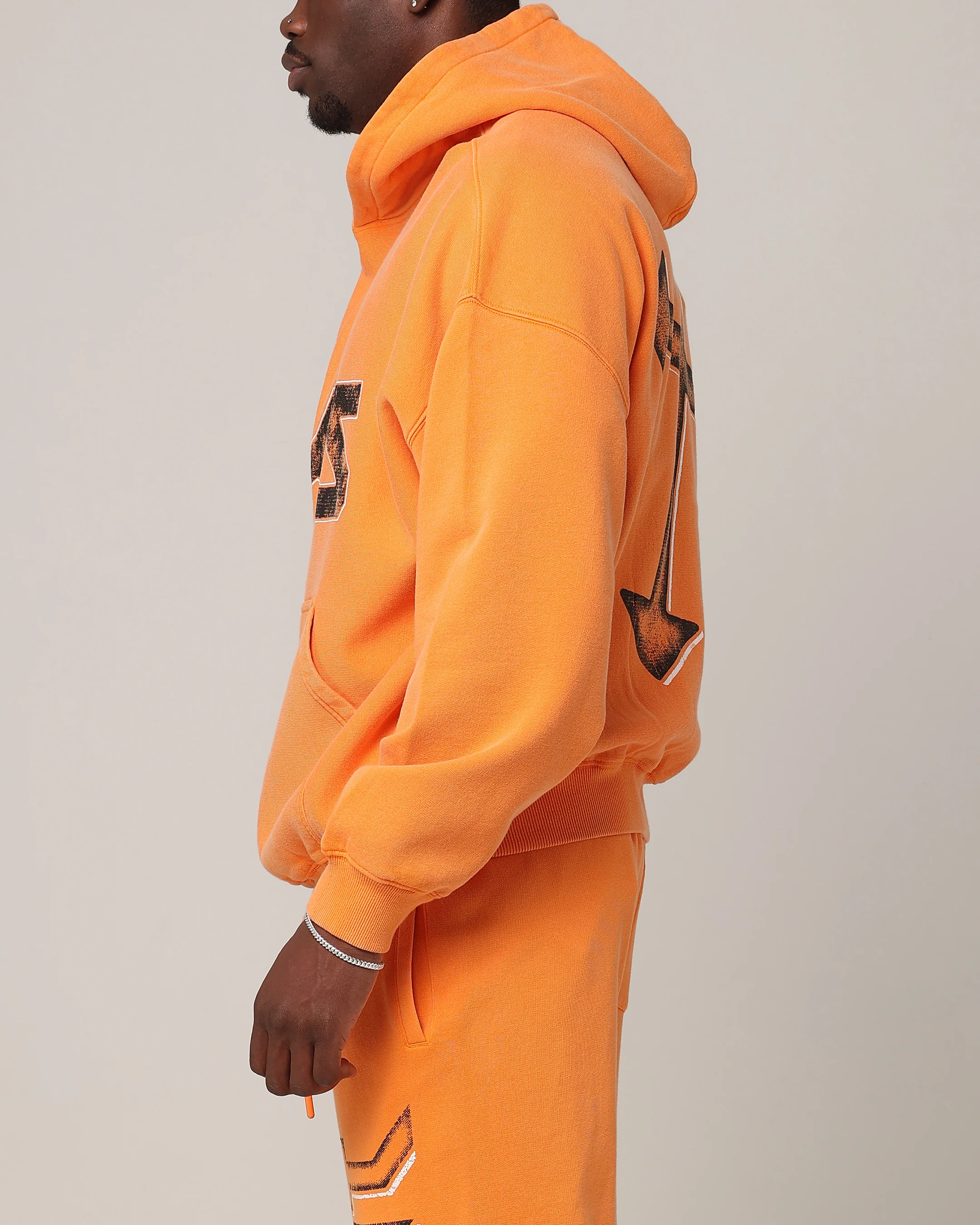 Saint Morta SSIX Vintage Hoodie Orange - Image 7