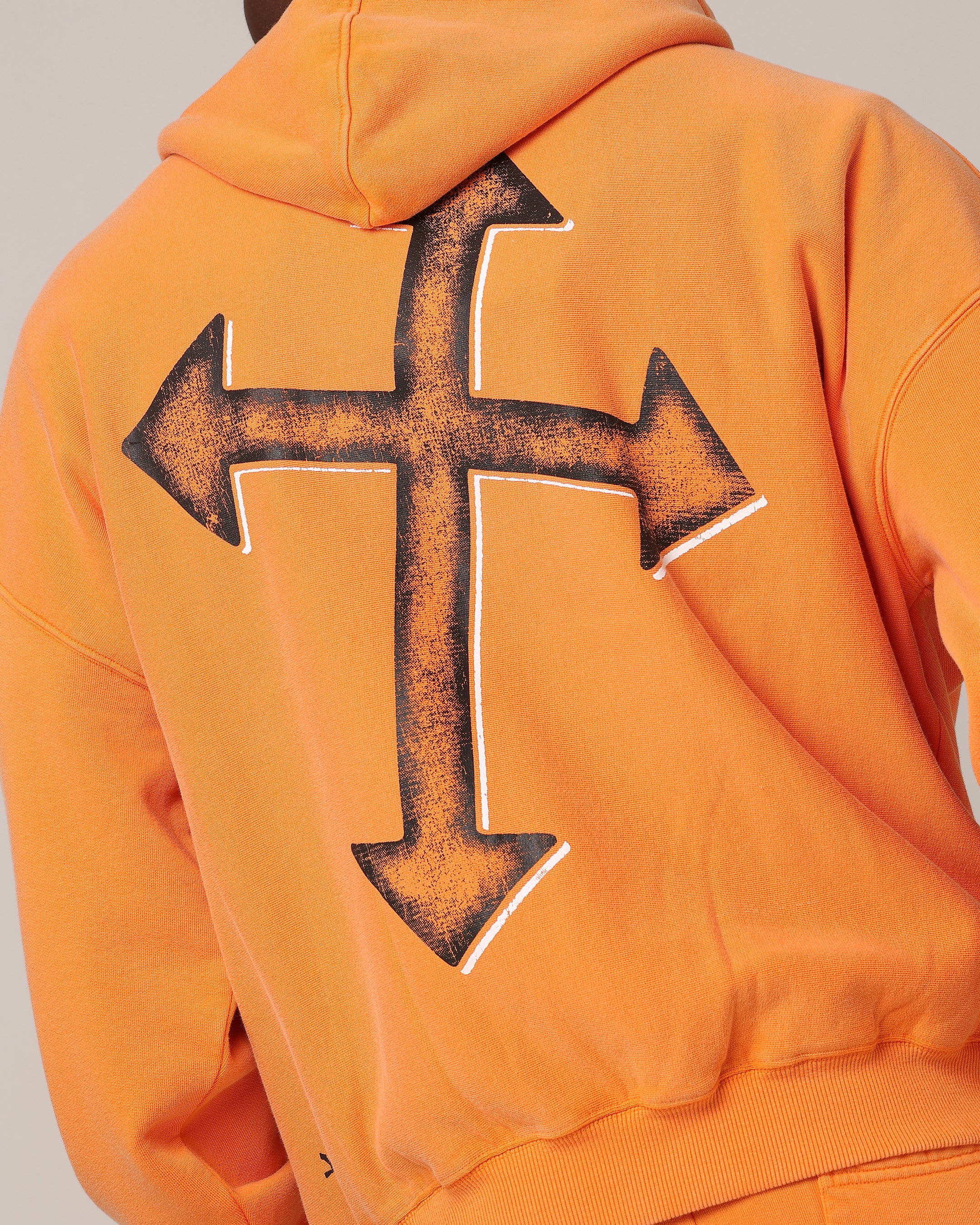 Saint Morta SSIX Vintage Hoodie Orange - Image 9