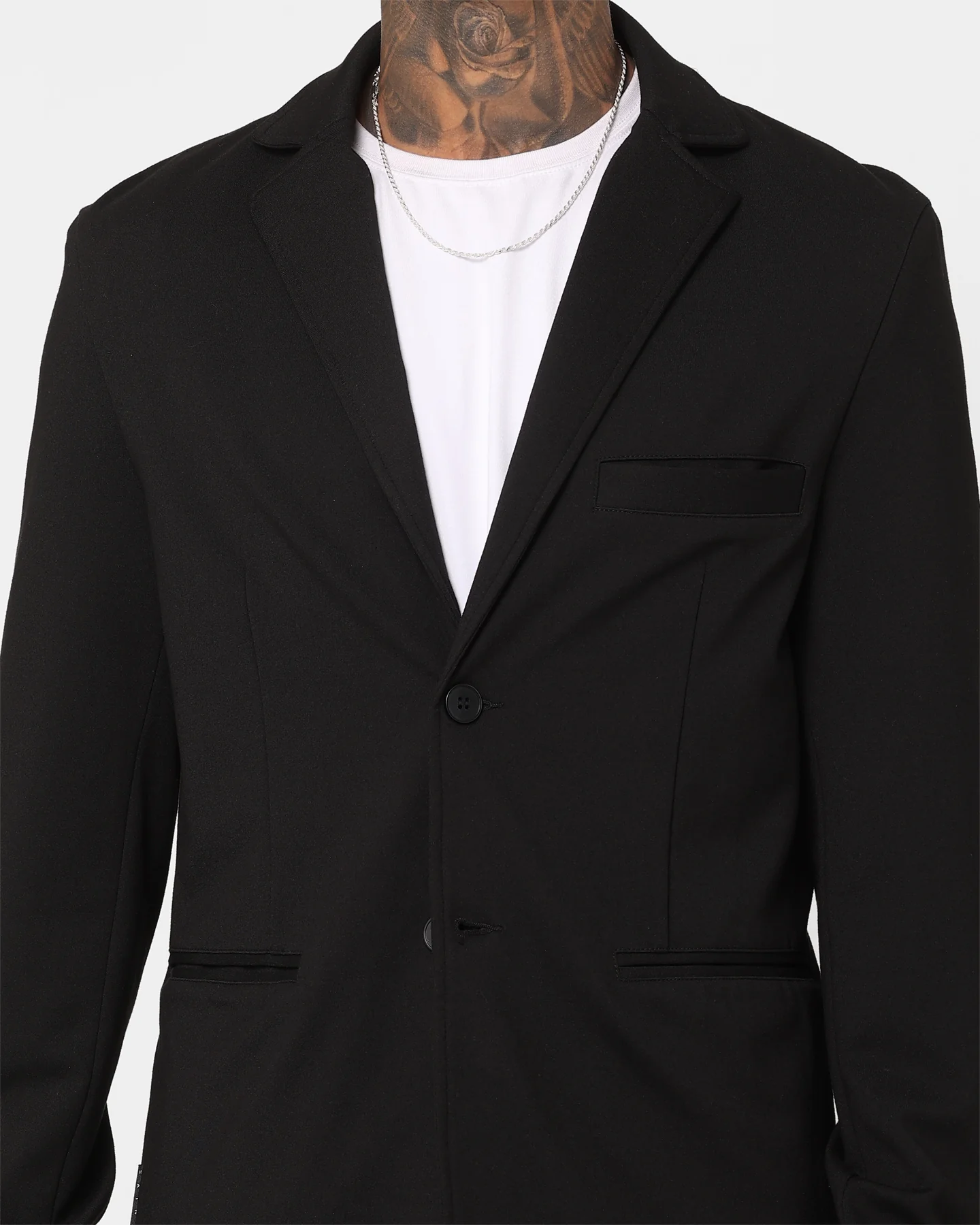 Saint Morta Stretch Blazer Jacket Black - Image 3