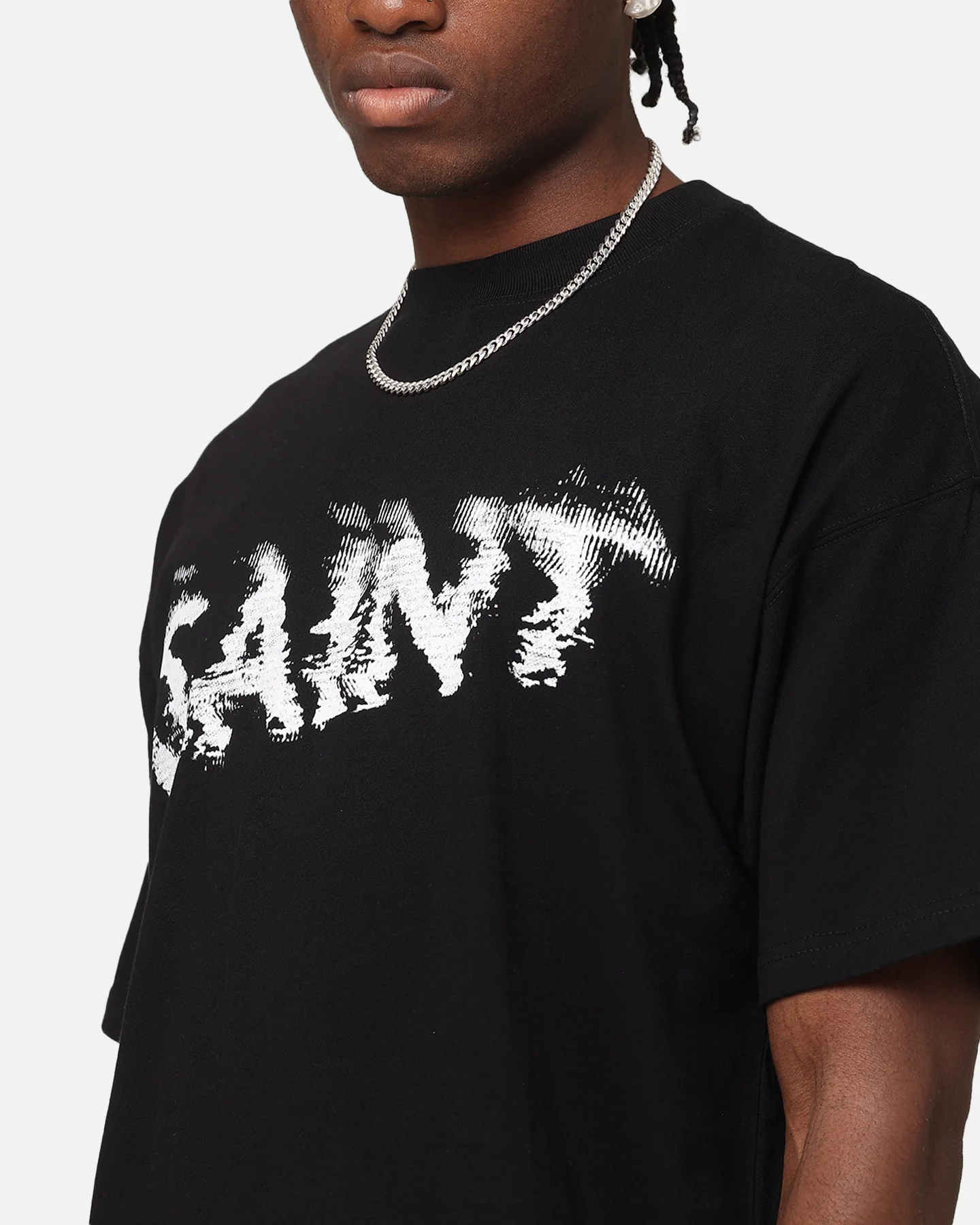 Saint Morta System Overload Boxy T-Shirt Black - Image 6