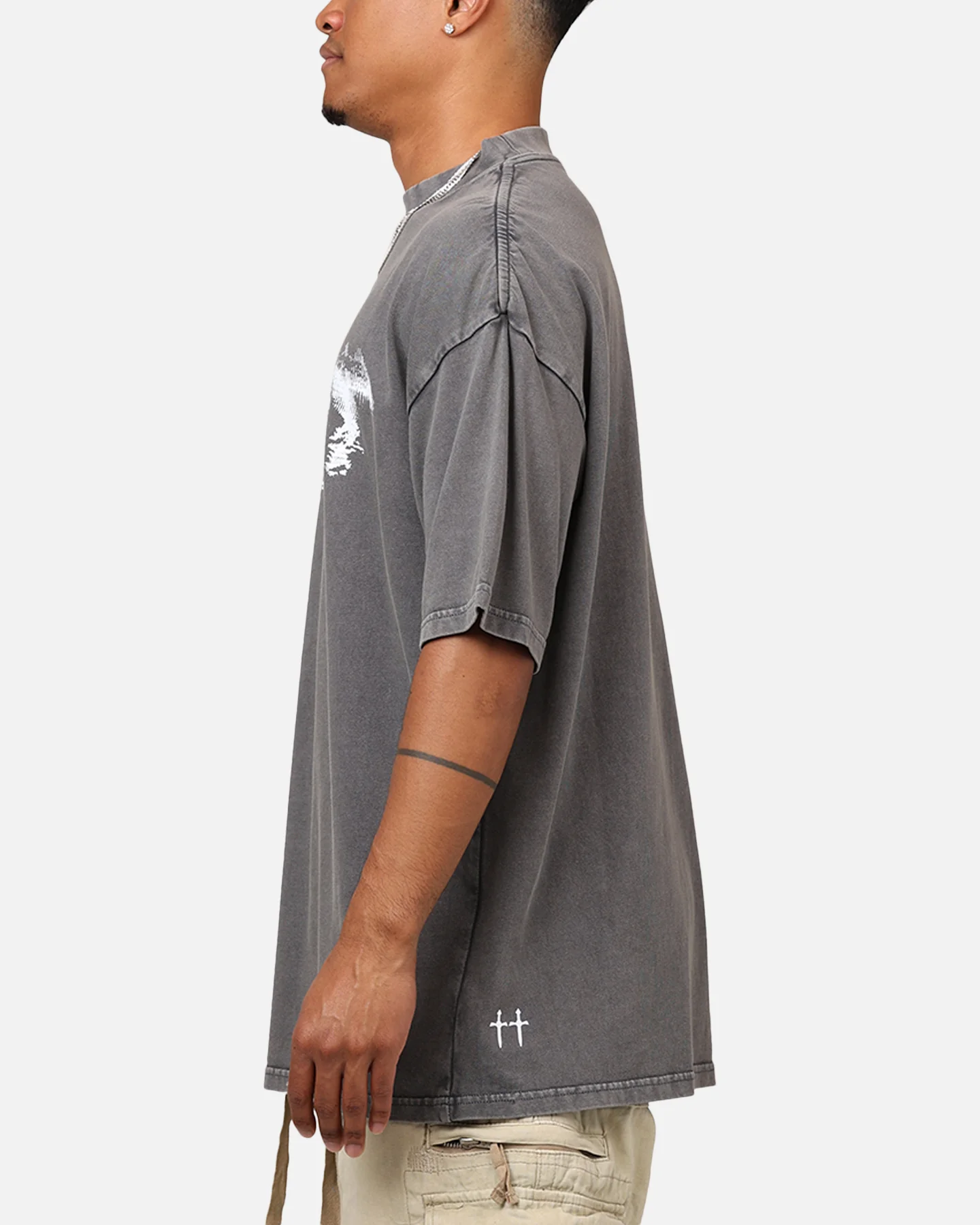 Saint Morta System Overload T-Shirt Washed Charcoal - Image 5