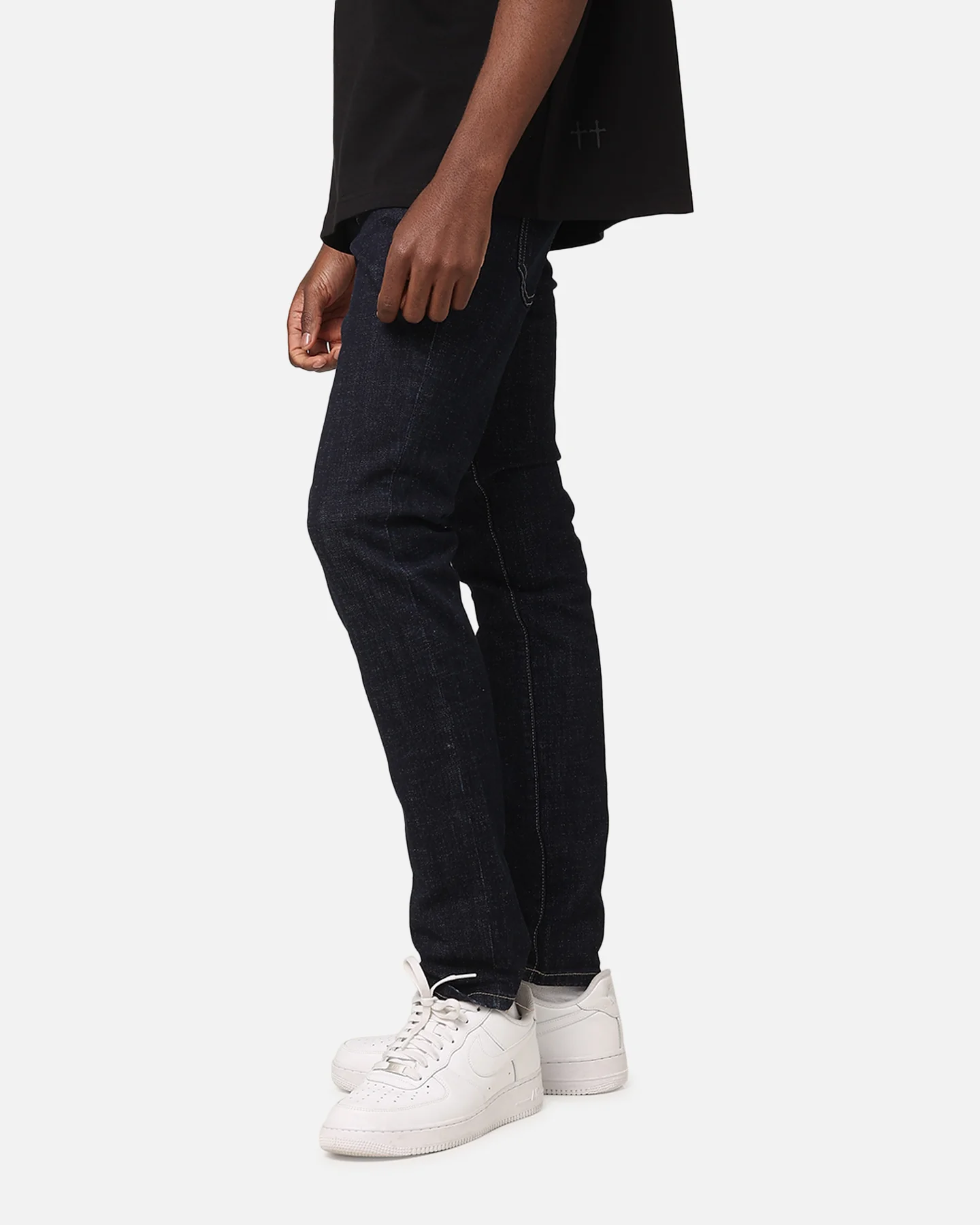 Saint Morta Tapered Denim Jeans Raw Indigo - Image 6