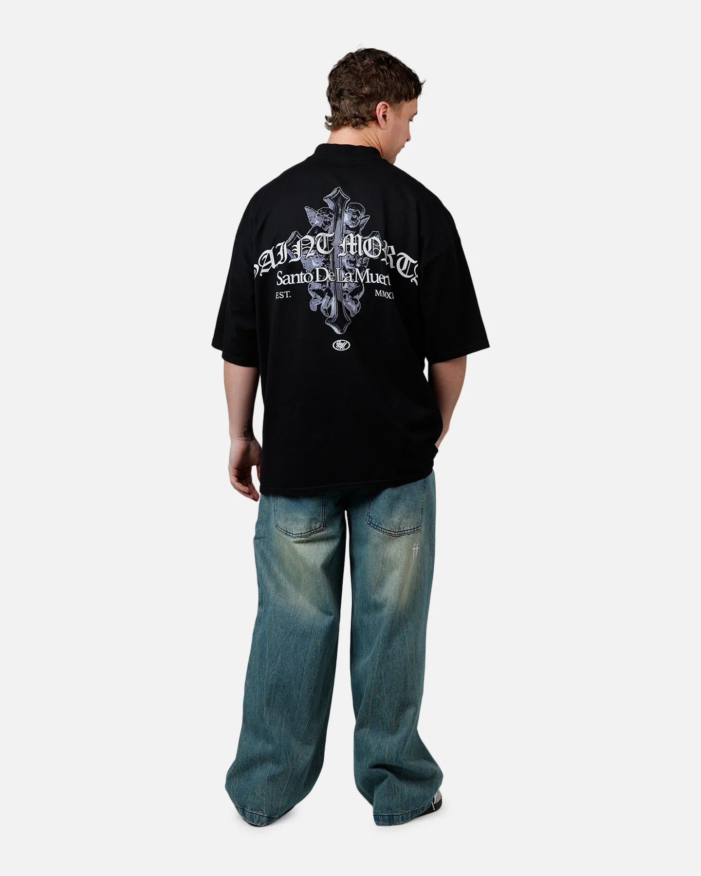 Saint Morta The Cross T-Shirt Black - Image 6