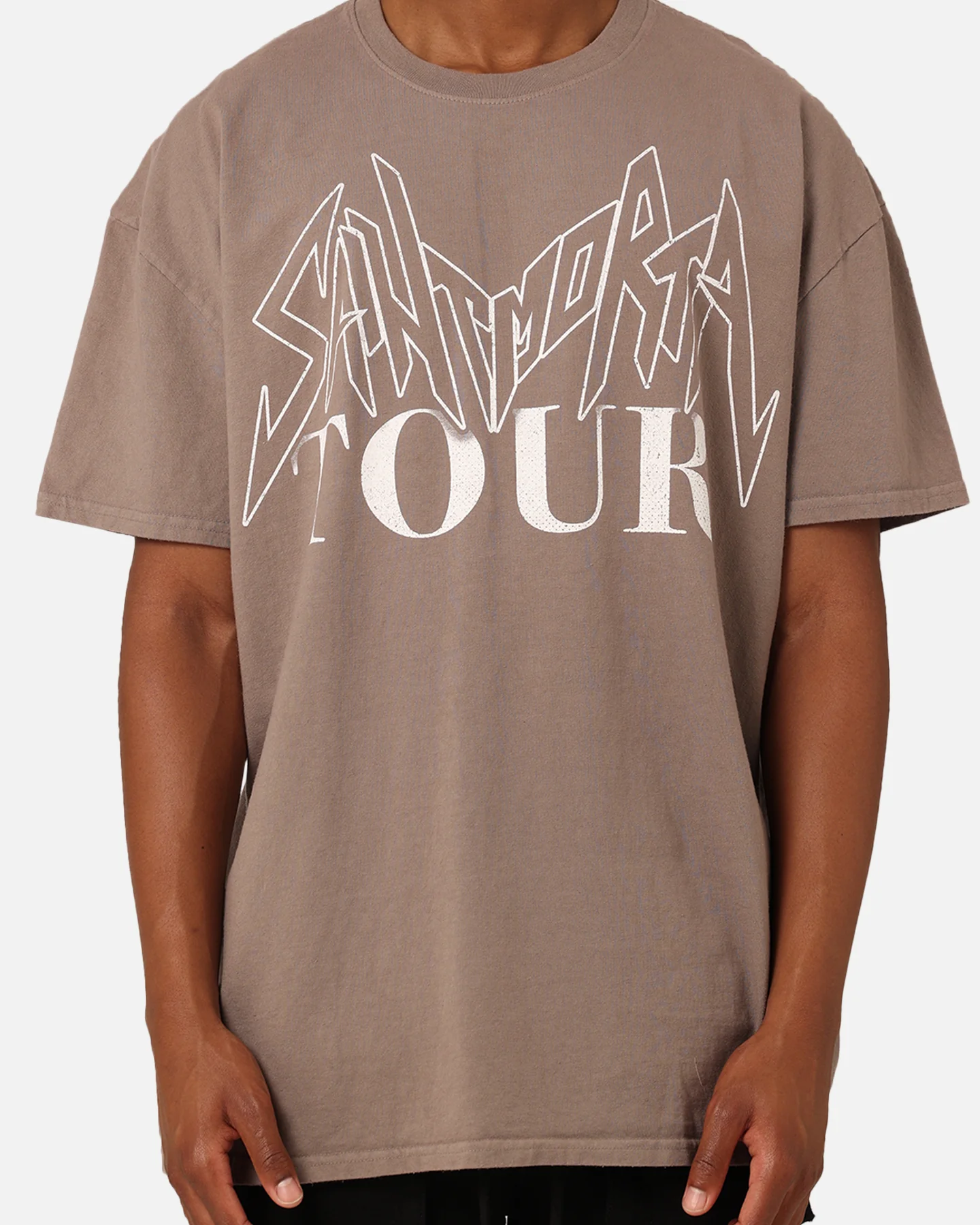 Saint Morta Tour T-Shirt Vintage Brown - Image 3