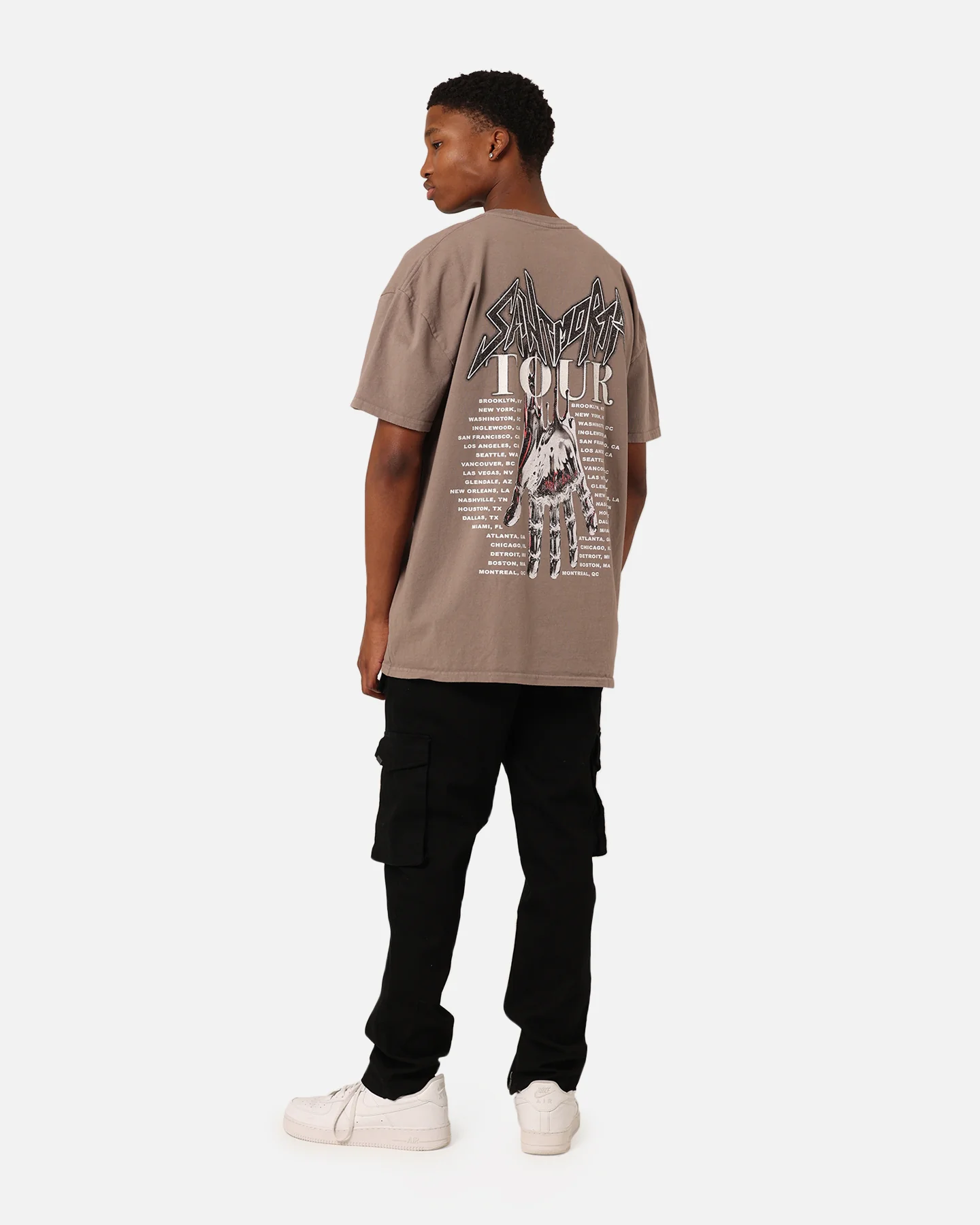 Saint Morta Tour T-Shirt Vintage Brown - Image 7