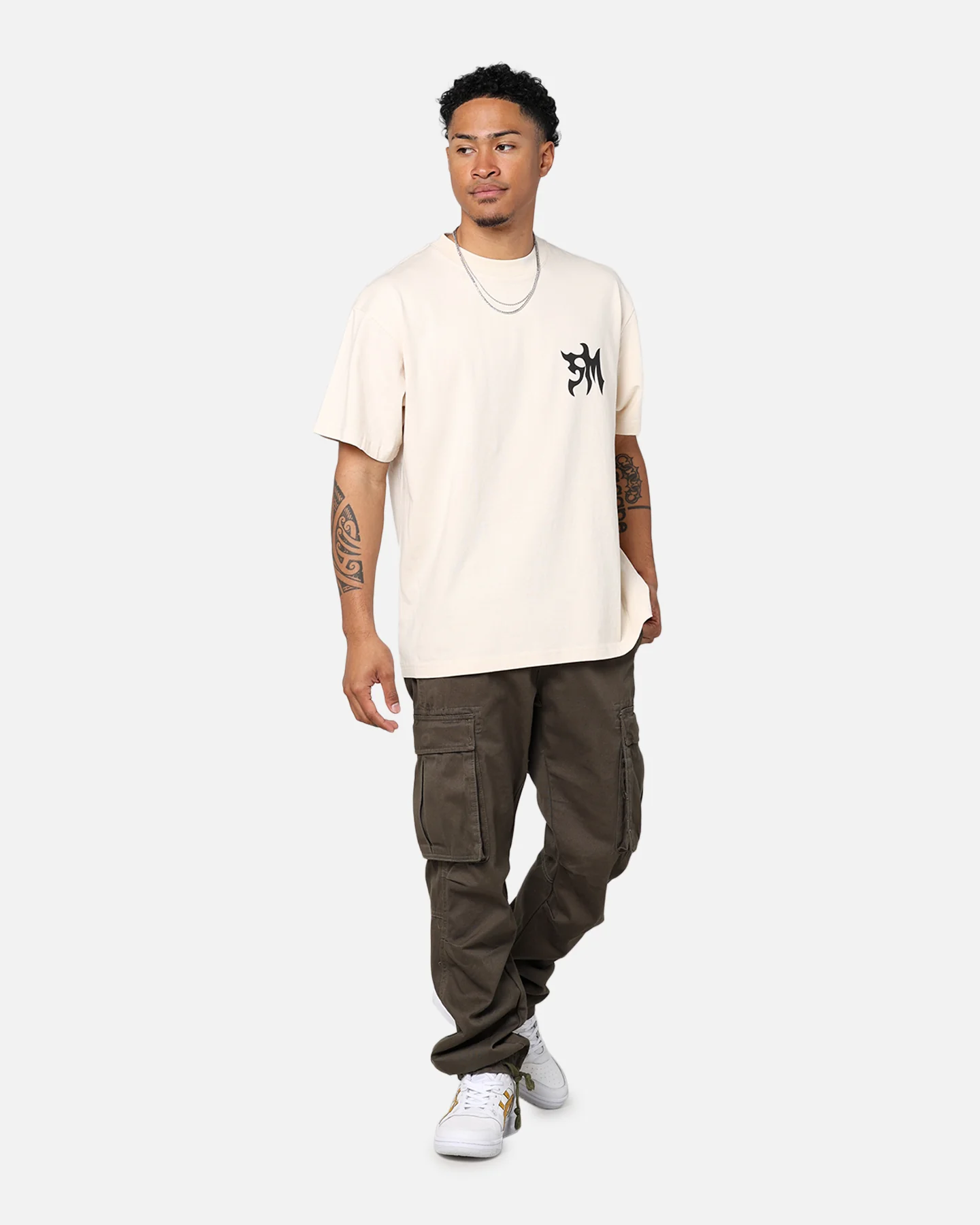 Saint Morta Tribe Premium T-Shirt Off White - Image 6
