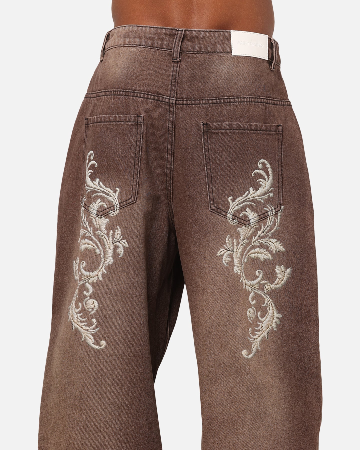 Saint Morta Umbra Baroque Jeans Dark Earth - Image 8
