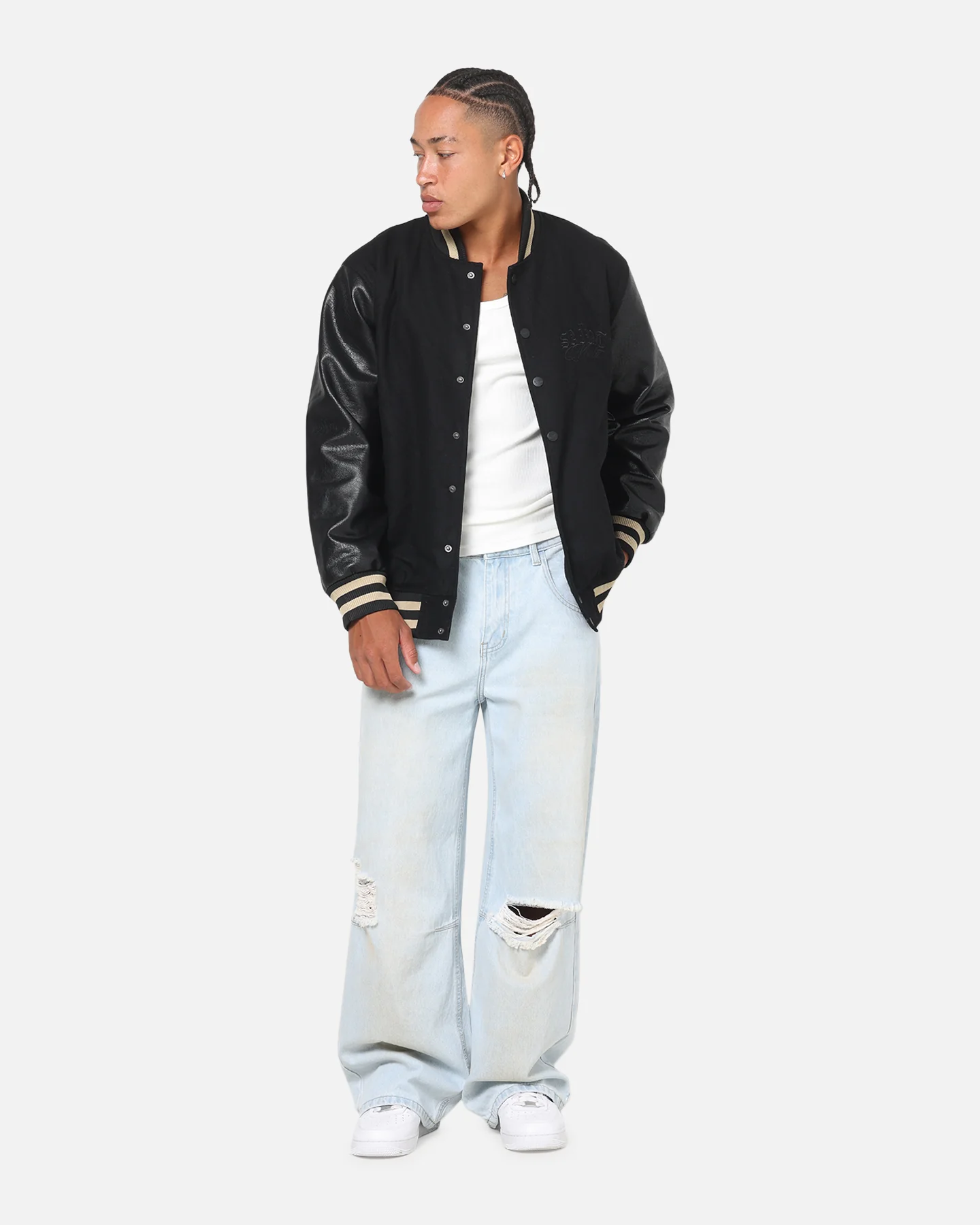 Saint Morta Valhala Varsity Jacket Black - Image 2