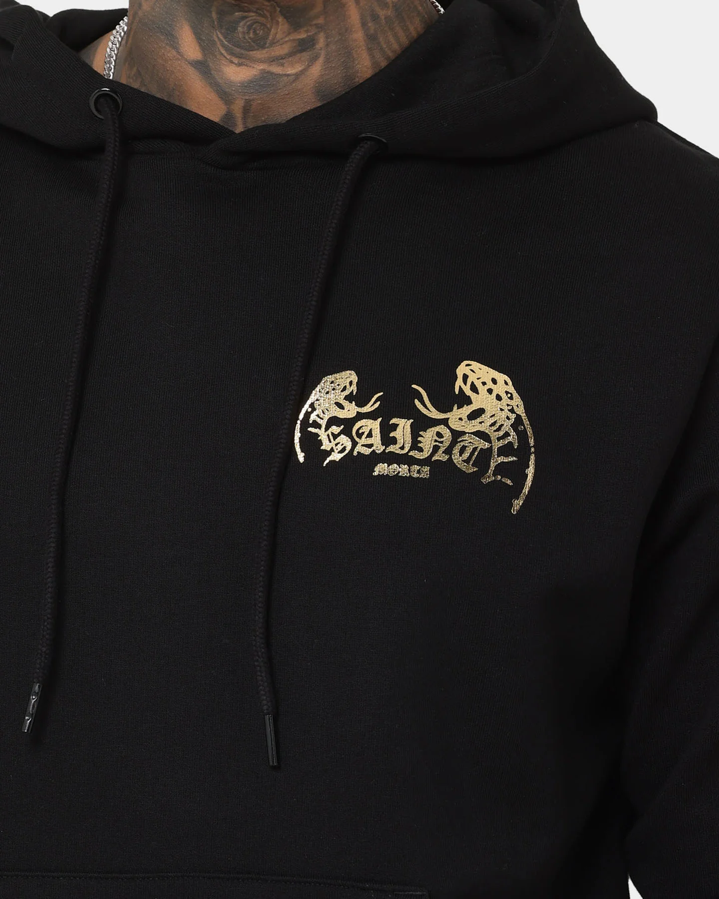 Saint Morta Venomous New Age Vintage Hoodie Black - Image 4
