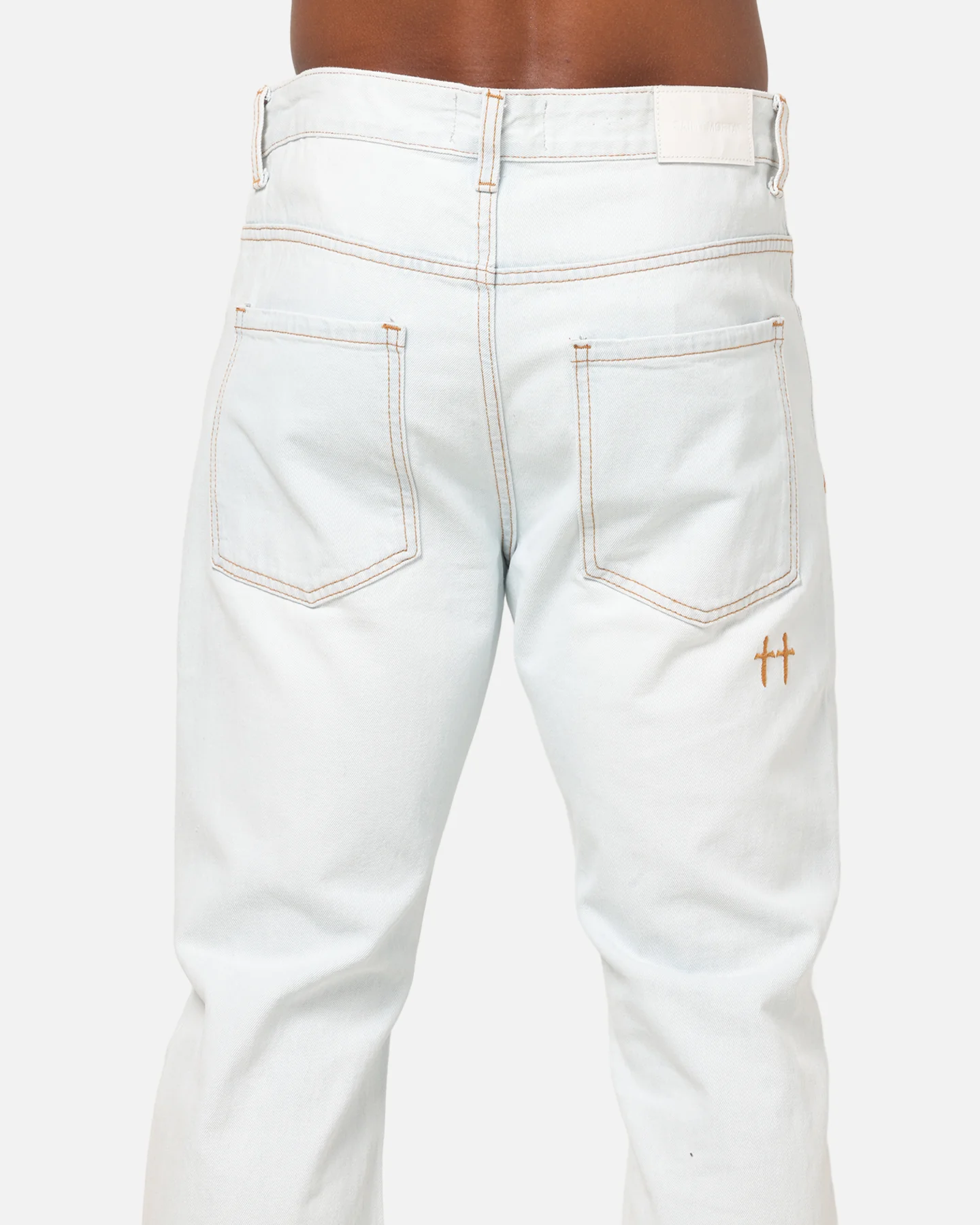 Saint Morta Verra Distressed Jeans Blue Dawn - Image 8
