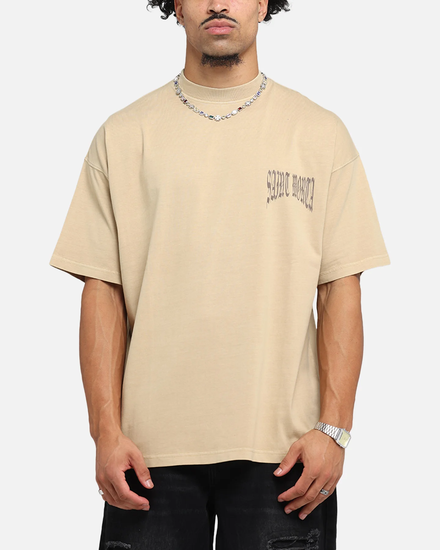 Saint Morta Vill Park Boxy T-Shirt Pigment Stone - Image 2