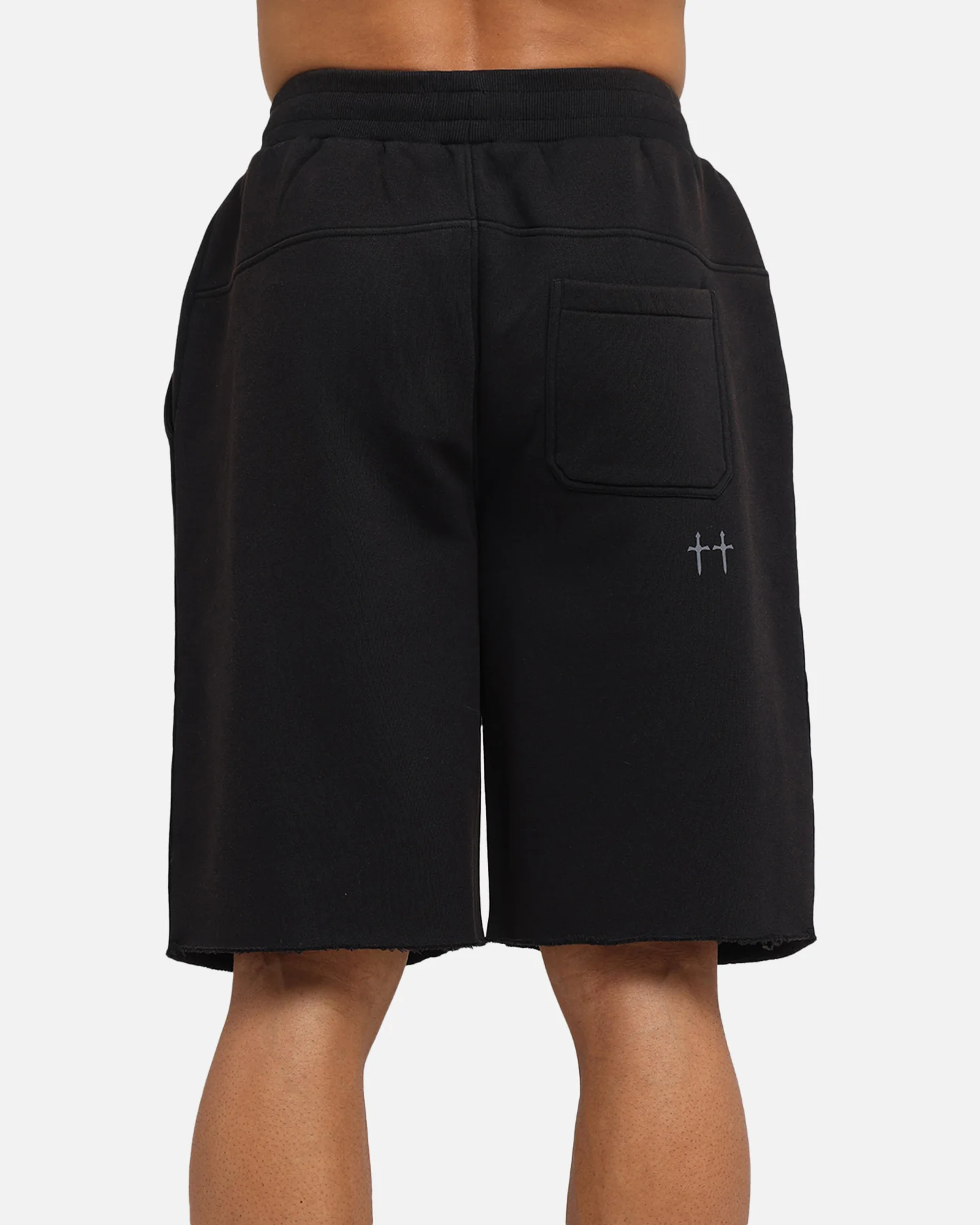 Saint Morta Vill Park Sweat Shorts Vintage Black - Image 8