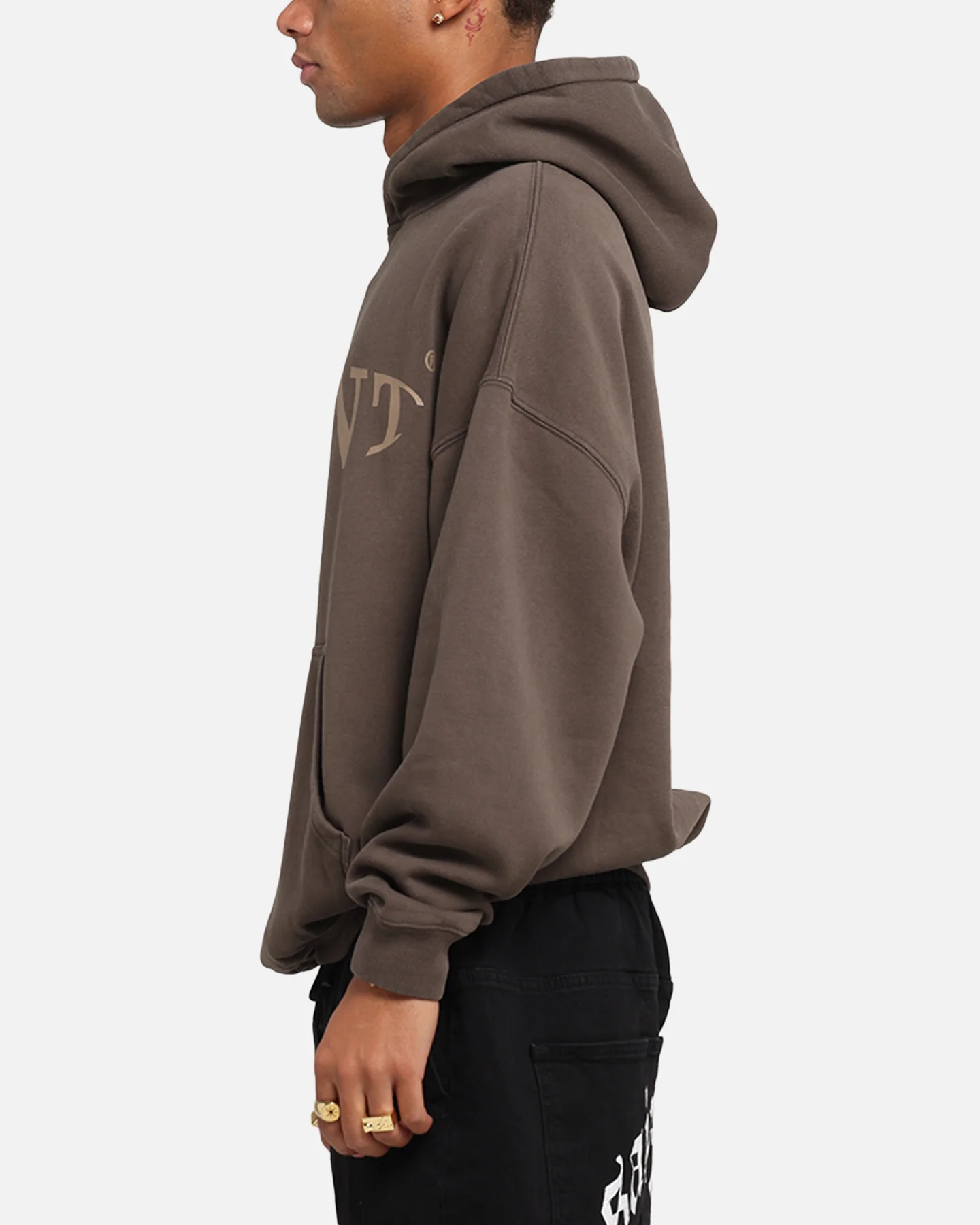 Saint Morta Vision Boxy Hoodie Brown - Image 5