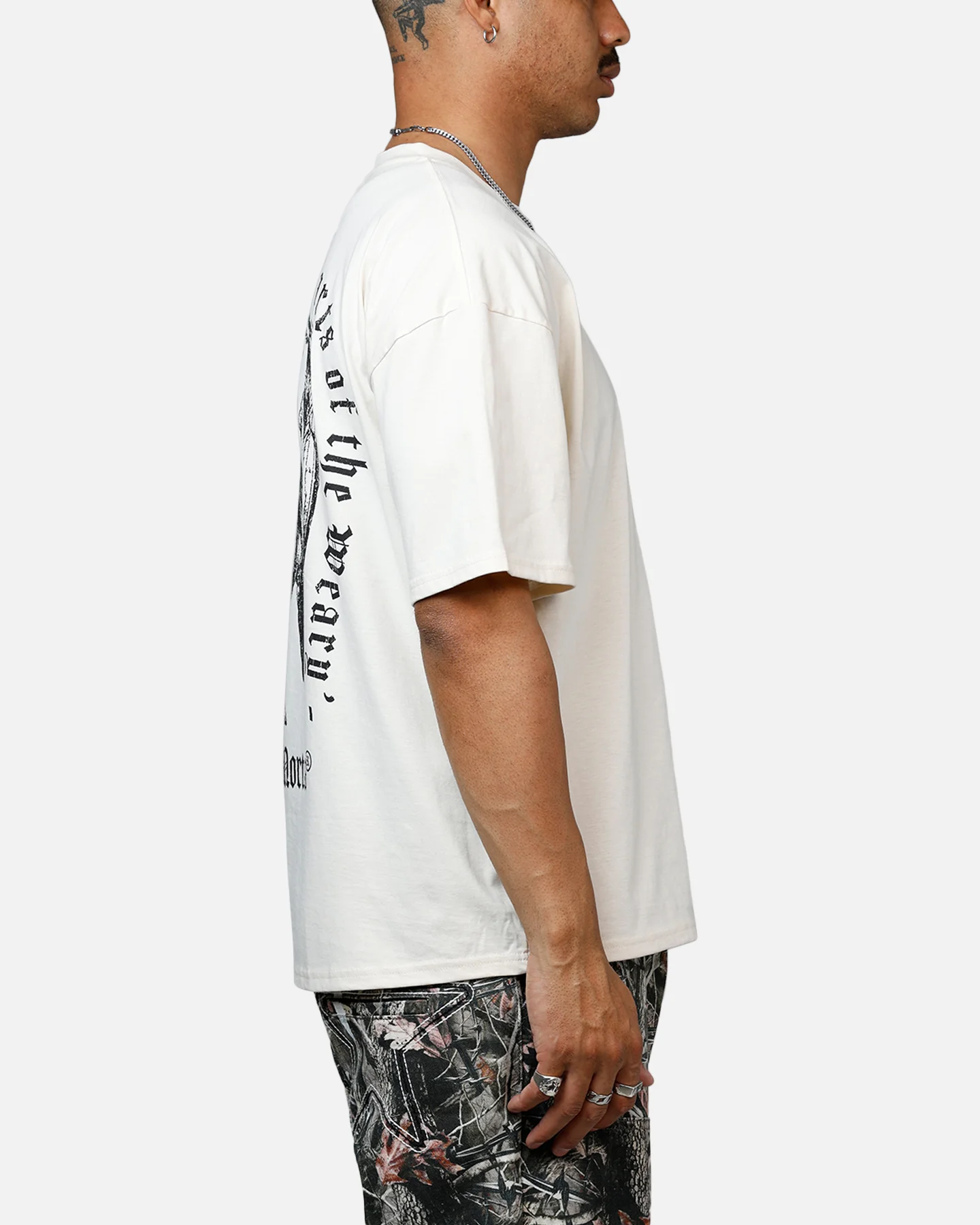 Saint Morta Weary Hearts Heavyweight T-Shirt Off White - Image 4