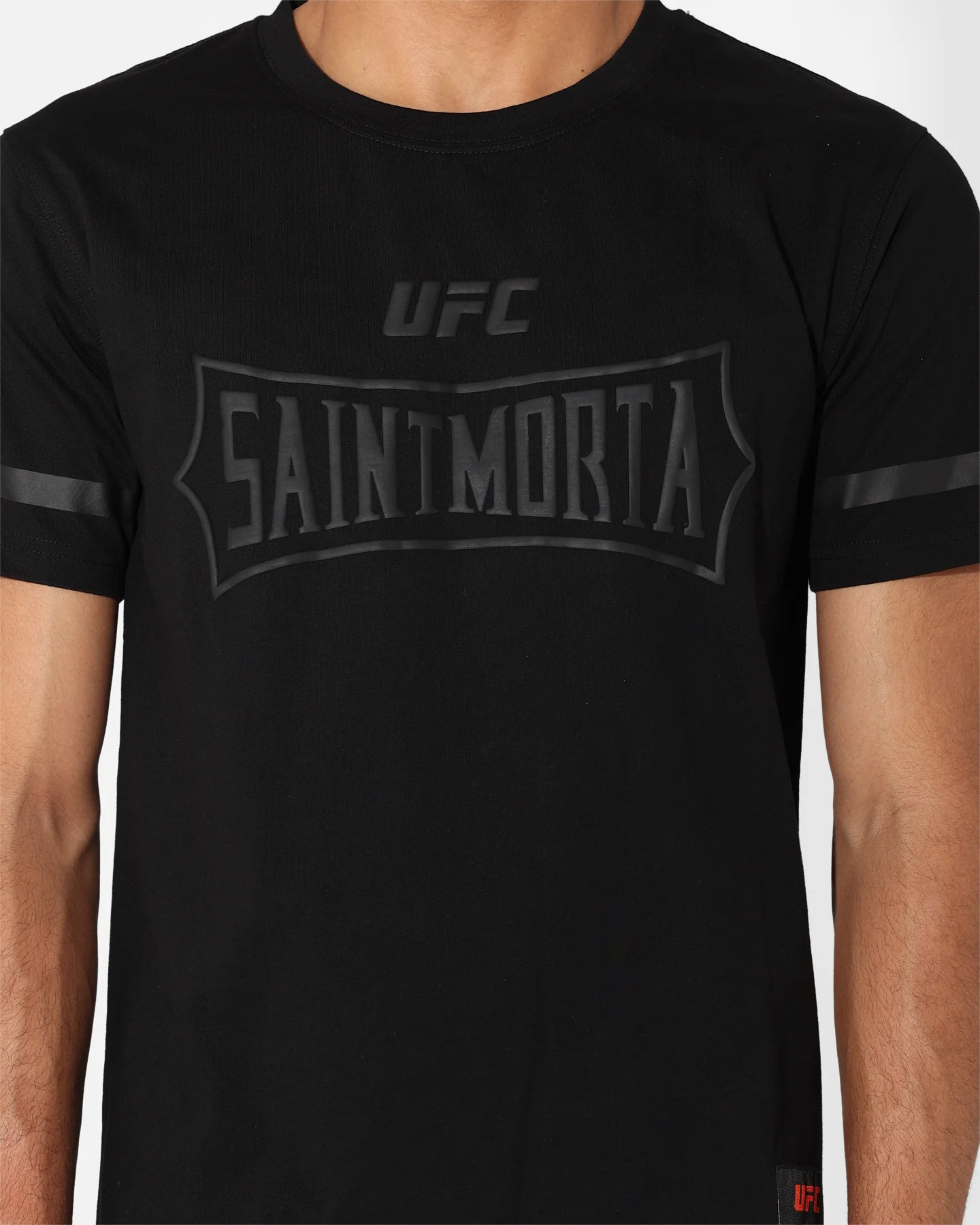 Saint Morta X UFC Championship El Duplo T-Shirt Black/Grey - Image 4