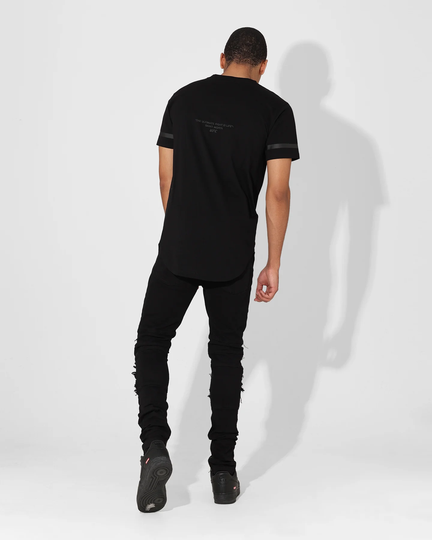 Saint Morta X UFC Championship El Duplo T-Shirt Black/Grey - Image 8