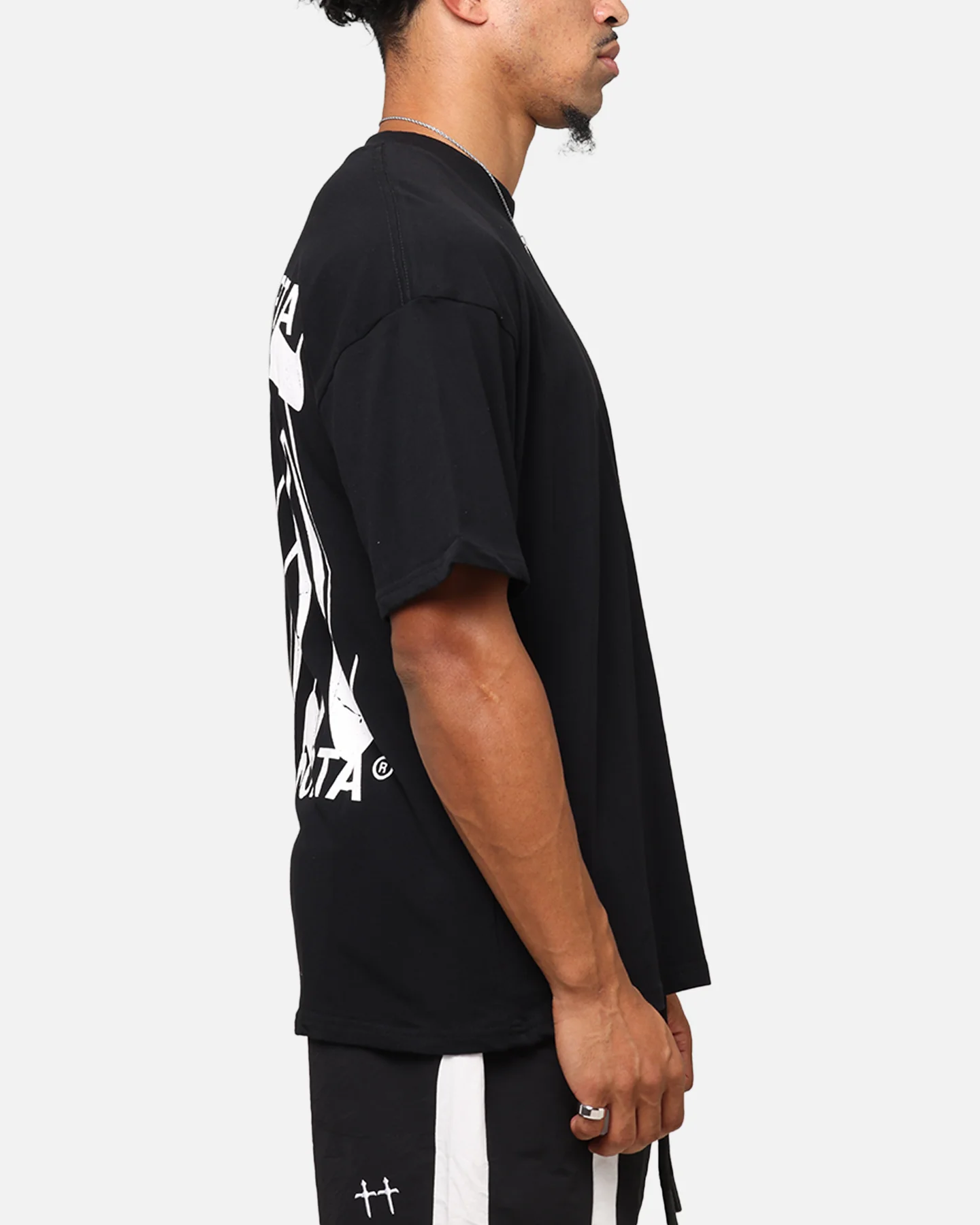 Saint Morta Ye Old Drop Shoulder T-Shirt Black - Image 5