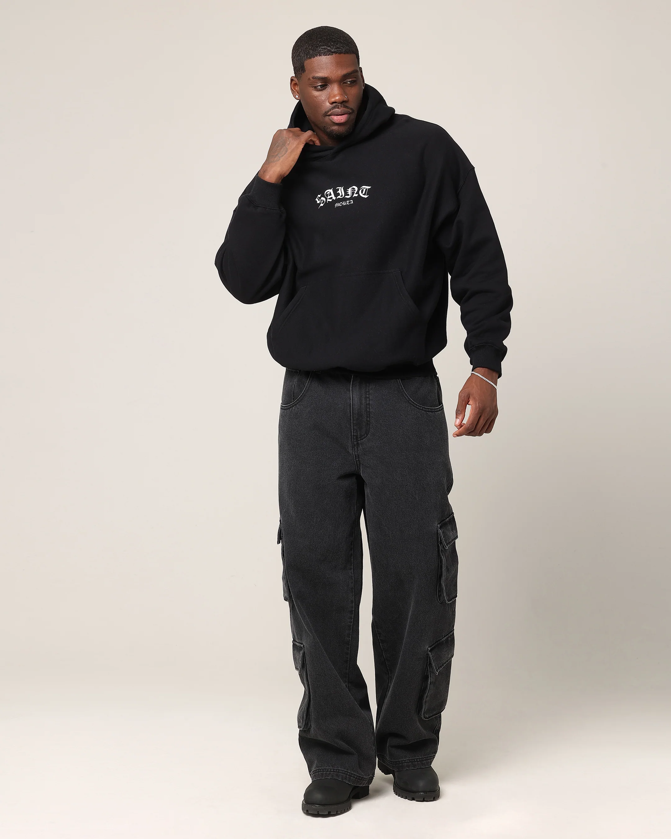 Saint Morta Year Of The Dragon Hoodie Black - Image 4
