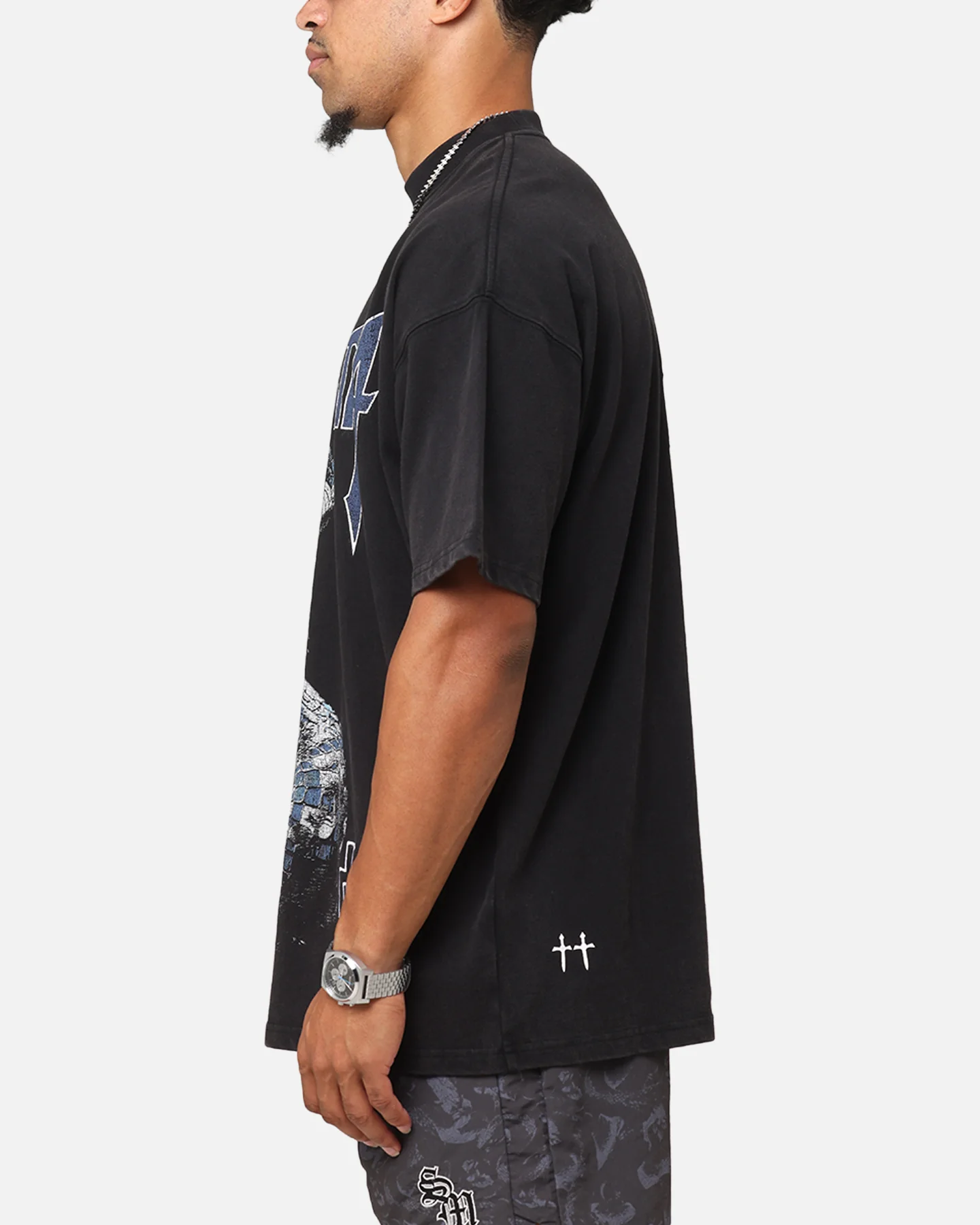 Saint Morta Year Of The Snake Mockneck T-Shirt Black - Image 6