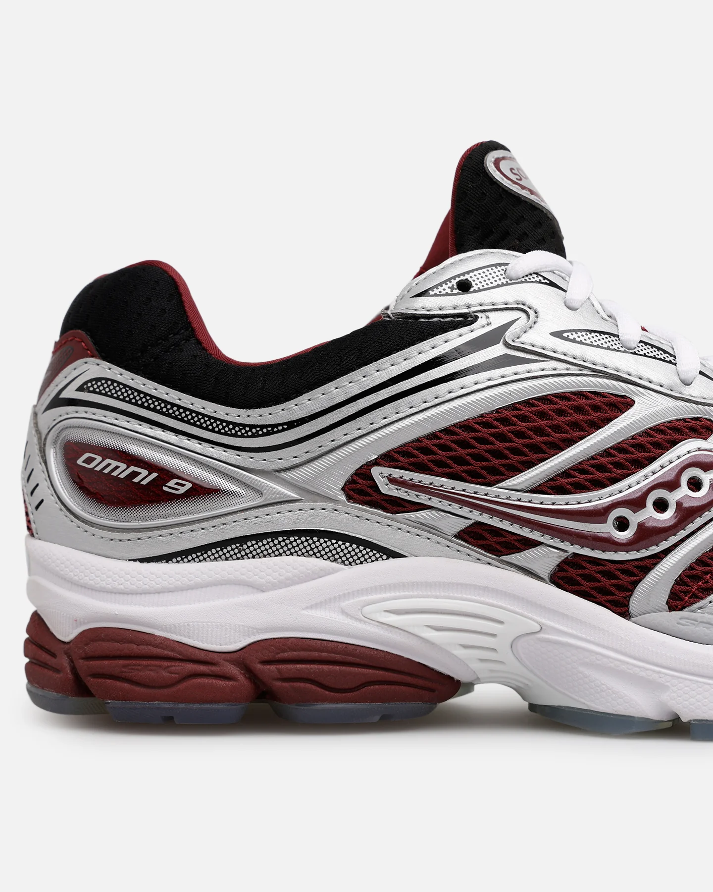Saucony ProGrid Omni 9 Maroon/Black - Image 8