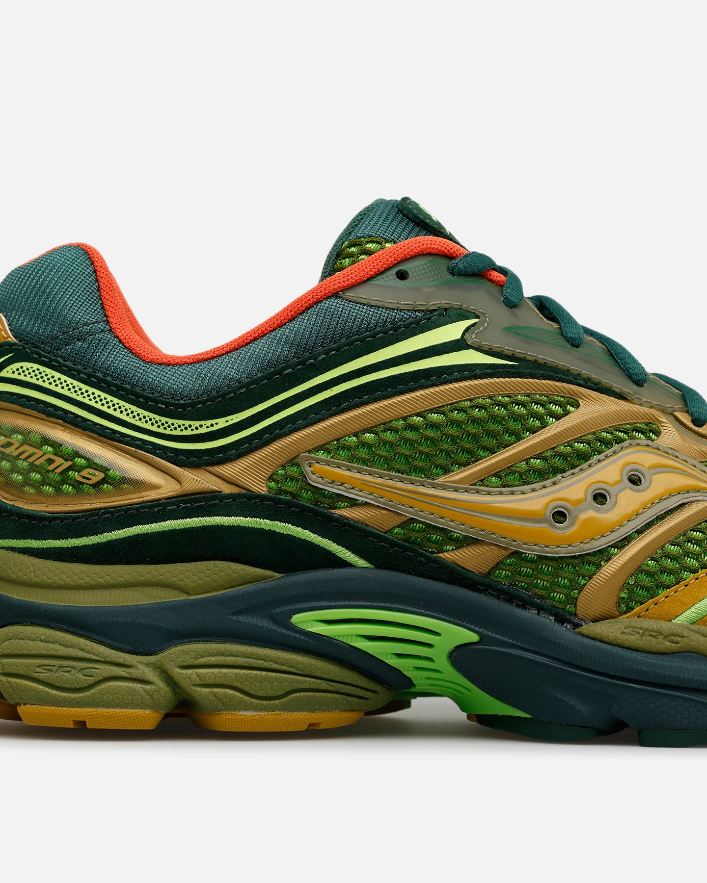 Saucony ProGrid Omni 9 'Starcow' Green/Orange - Image 8