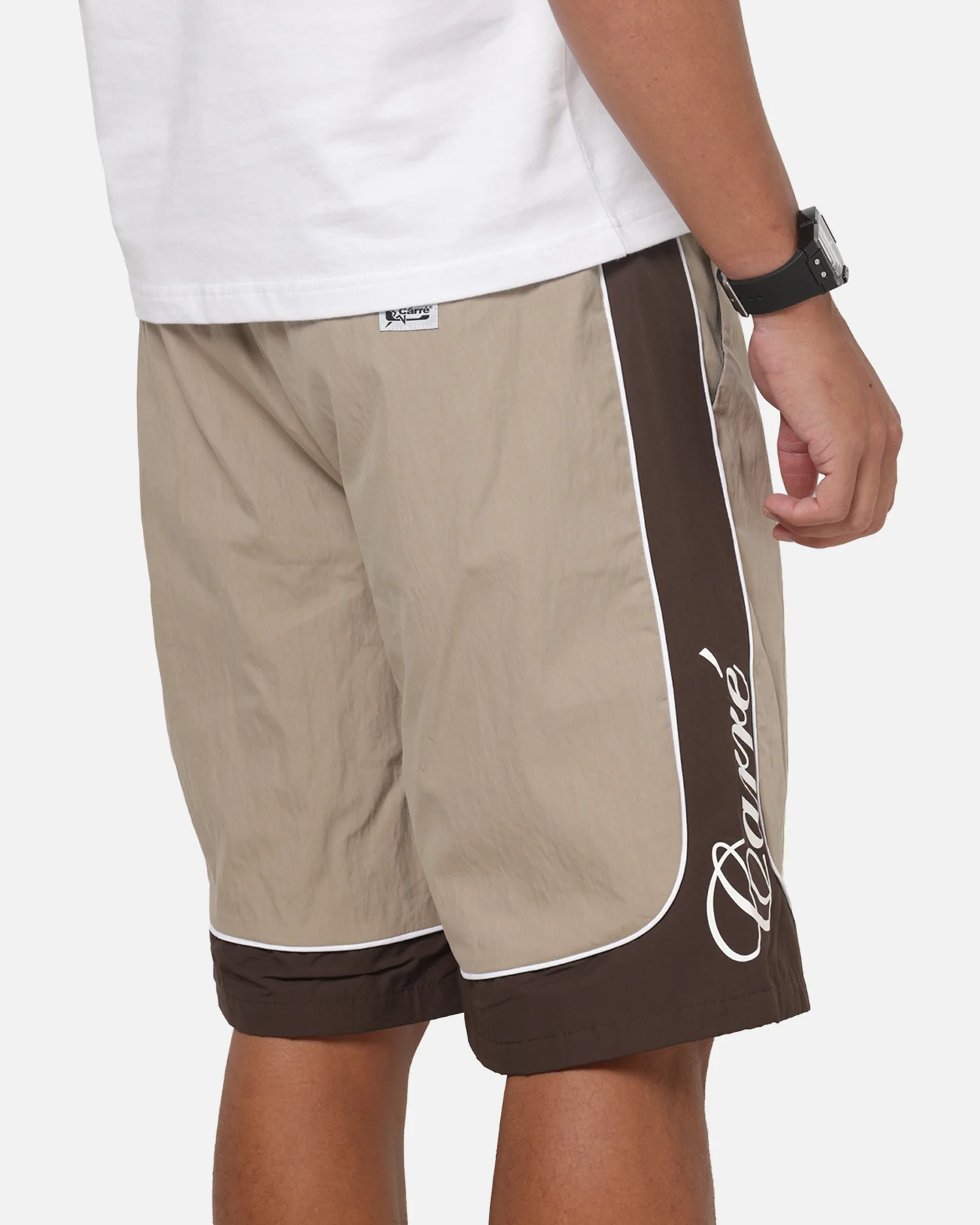 Carre Script Boardshorts Brown - Image 4