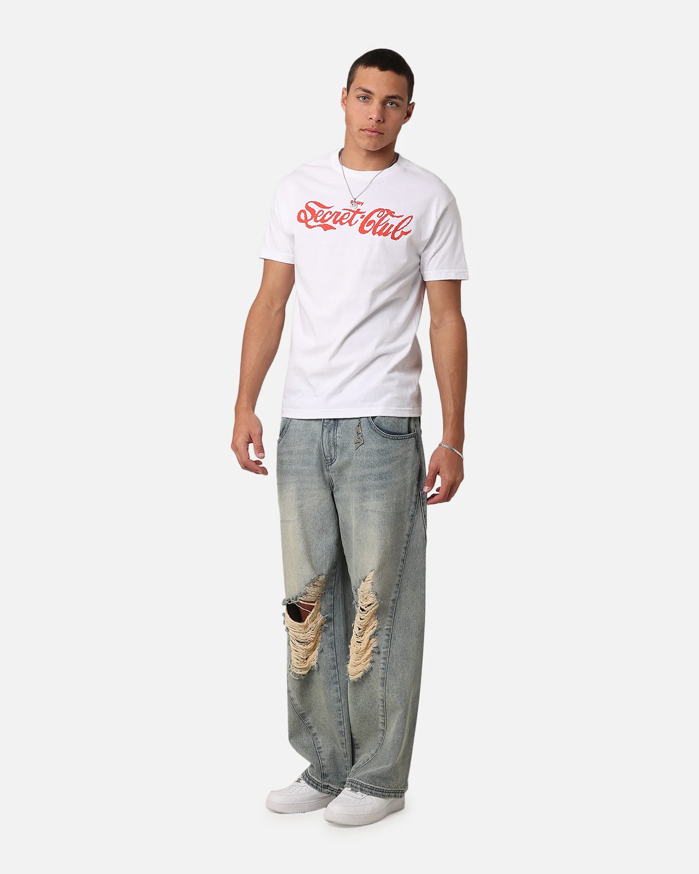 Secret Club Enjoy T-Shirt White - Image 2