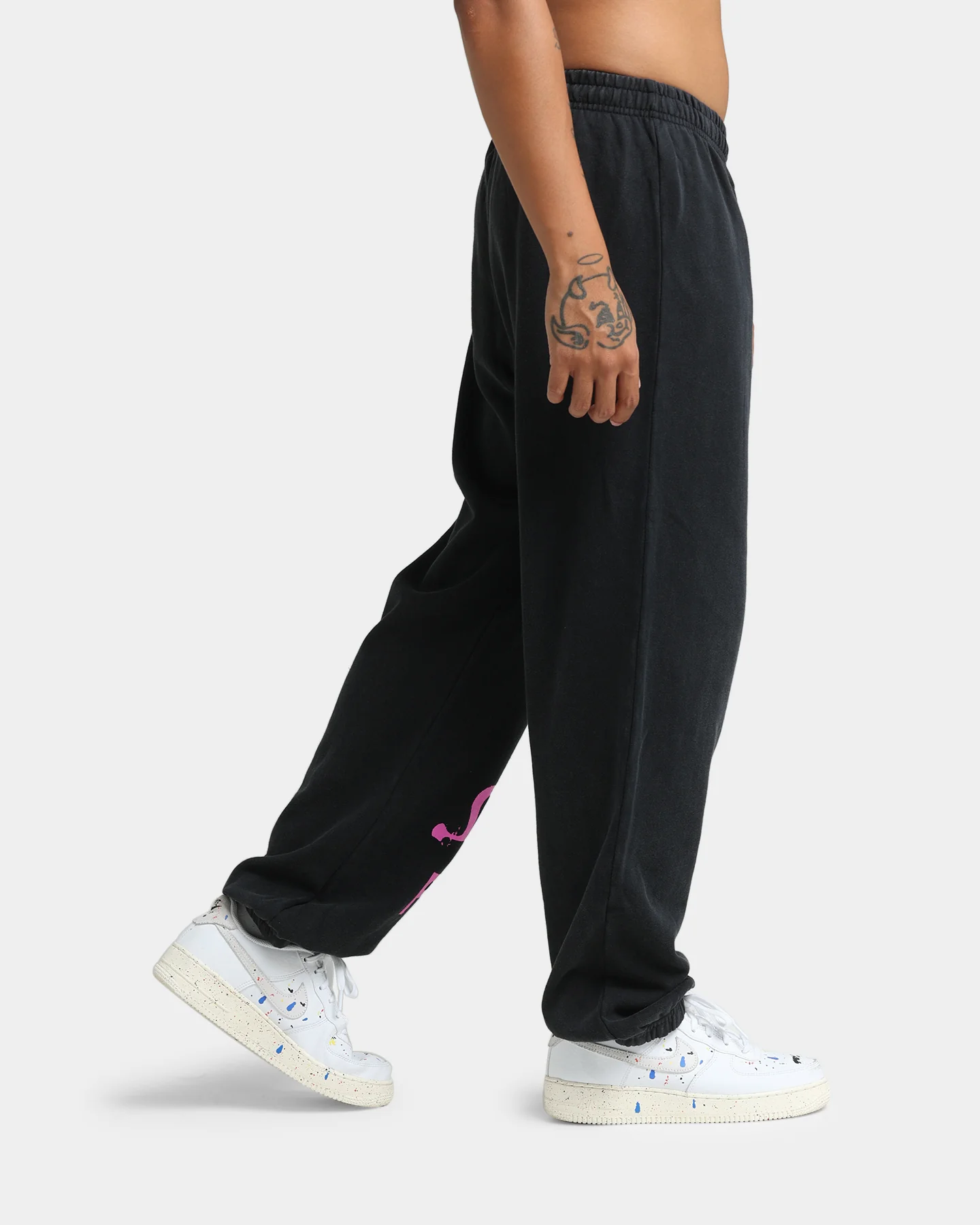 Sex Pistols No Future Track Pants Washed Black - Image 5