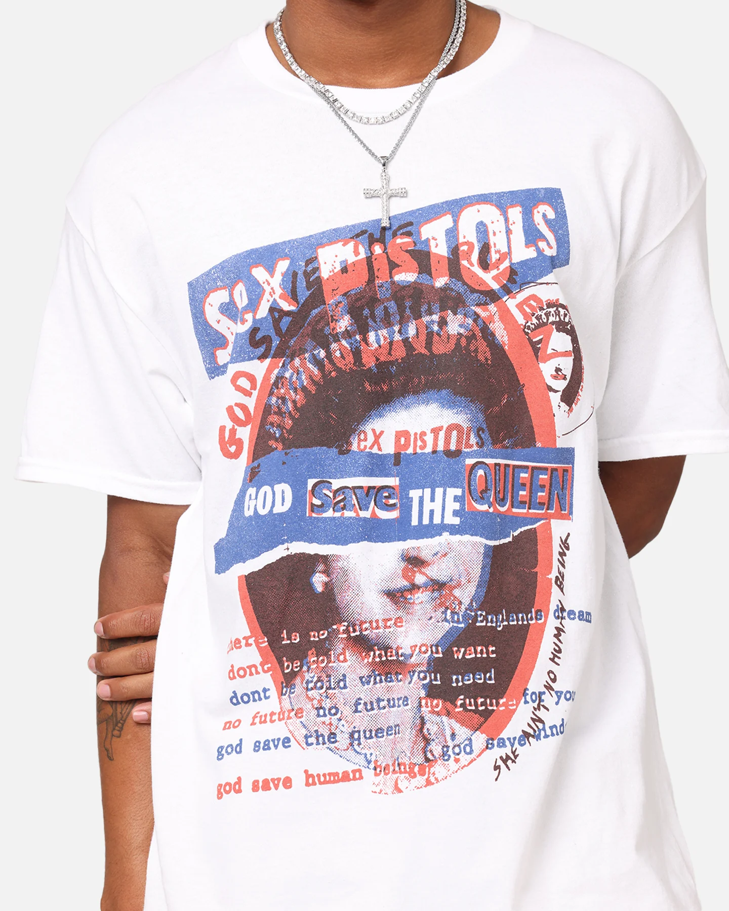 Sex Pistols Save The Queen T-Shirt White - Image 6