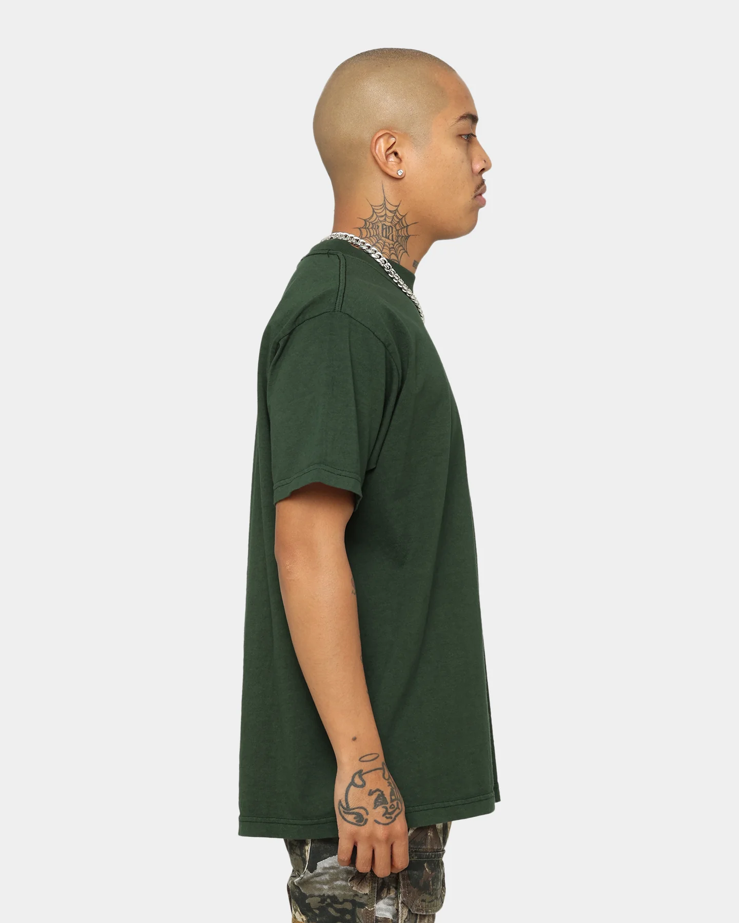 Shaka Wear Max Heavyweight Garment Dye T-Shirt Moss - Image 5