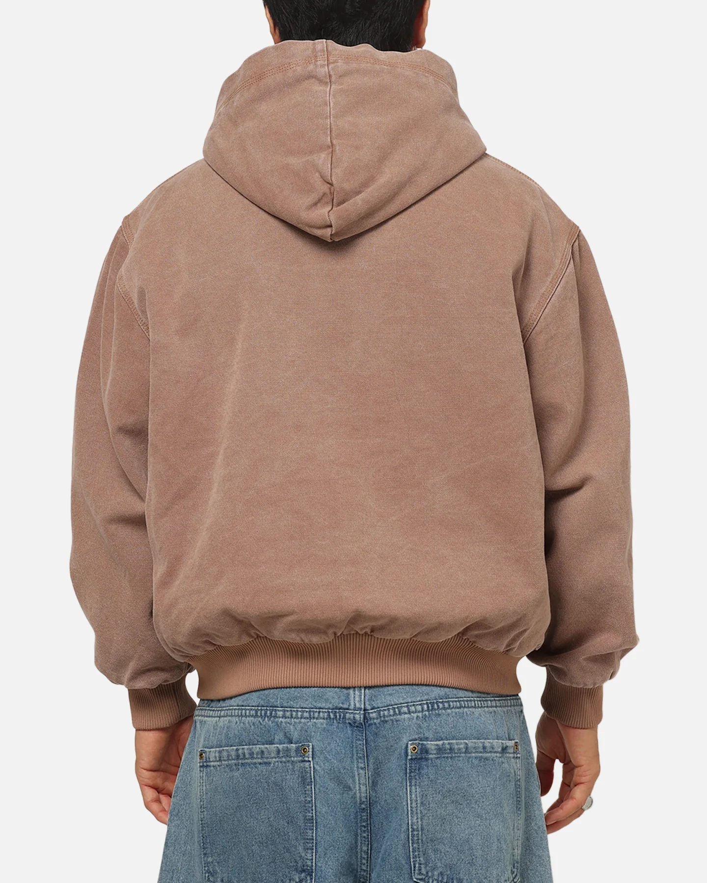Carre Sherpa Lined Hoodie Washed Tan - Image 3