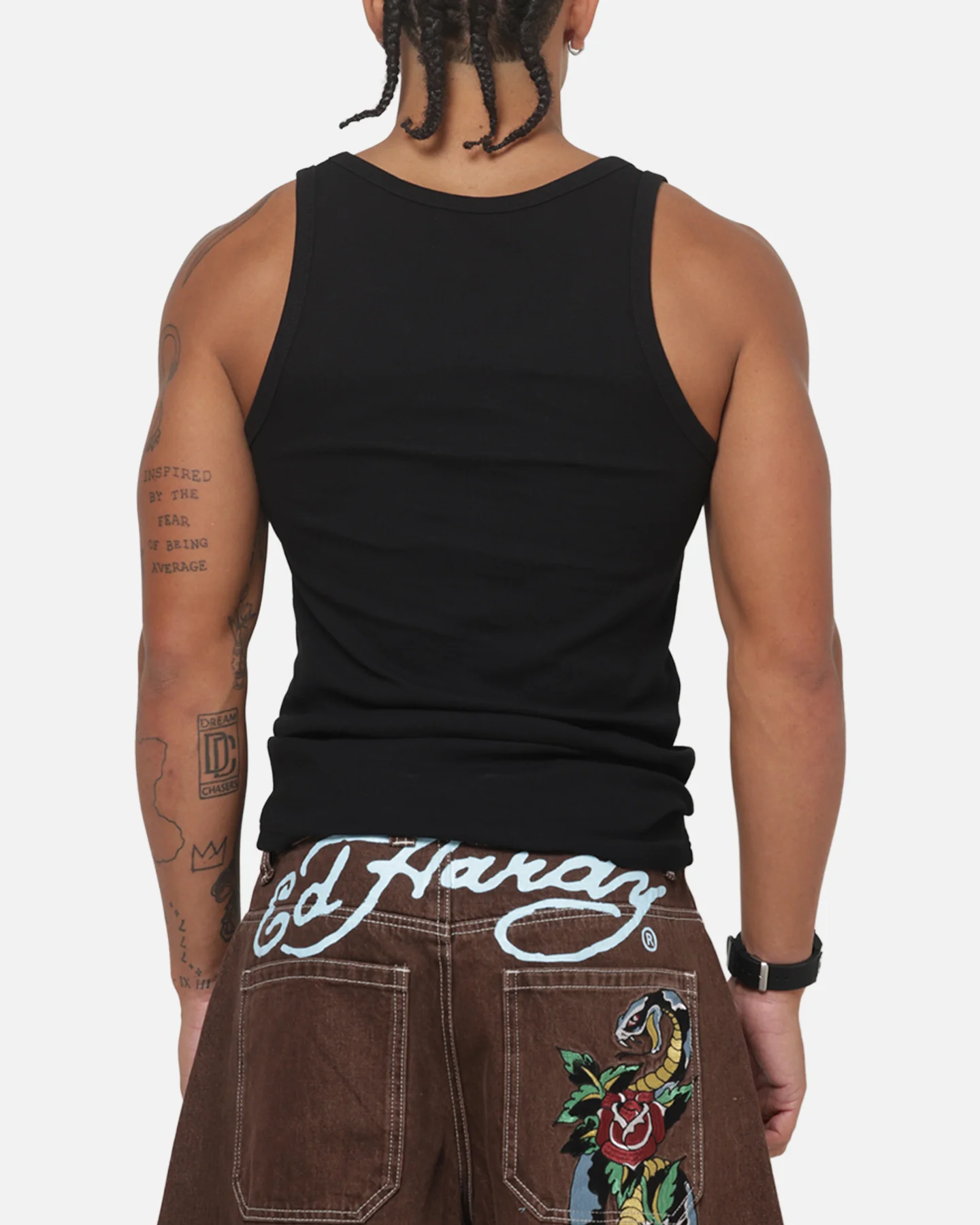 Ed Hardy Ribbed Tank Black - Image 3