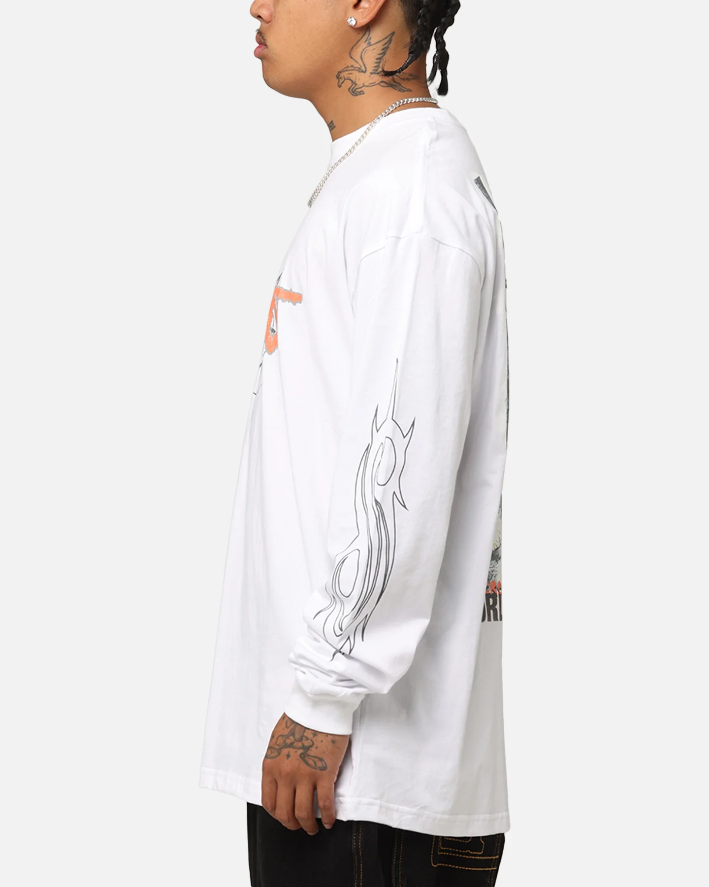 Slipknot World Tour '24 Long Sleeve T-Shirt White - Image 6
