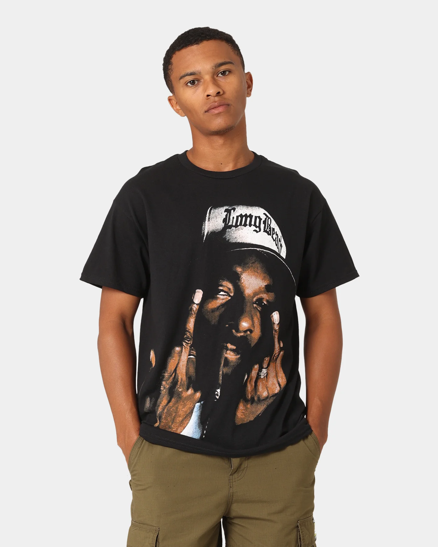 Snoop Dogg Face T-Shirt Black - Image 6