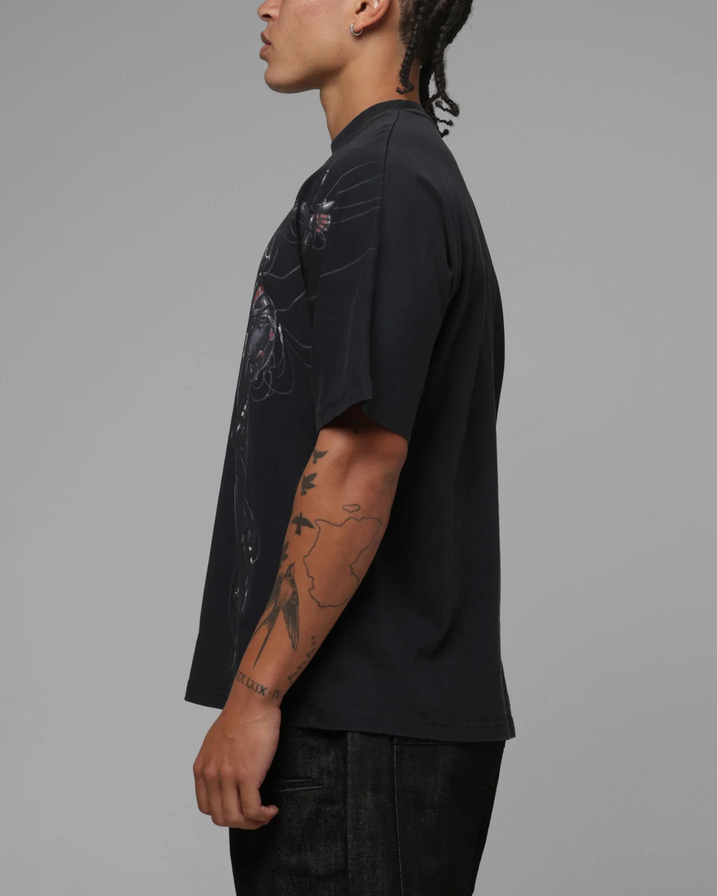 Loiter Spectre Vintage T-Shirt Black - Image 6