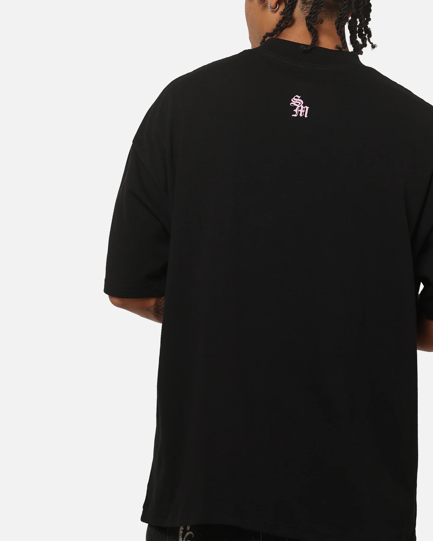Saint Morta Speed Racing Boxy T-Shirt Black/Pink - Image 7