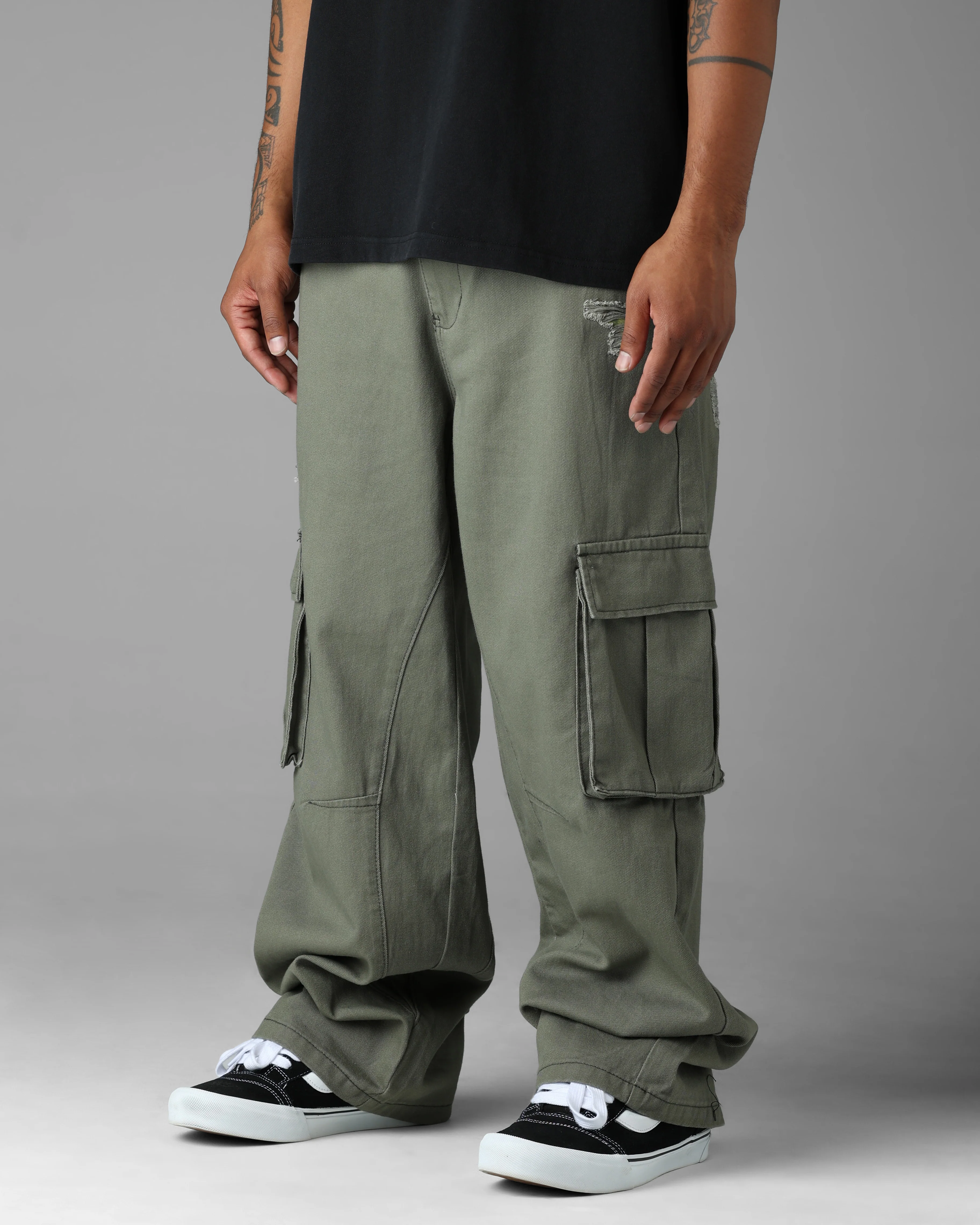 Loiter Spitfire Cargo Pants Green - Image 3