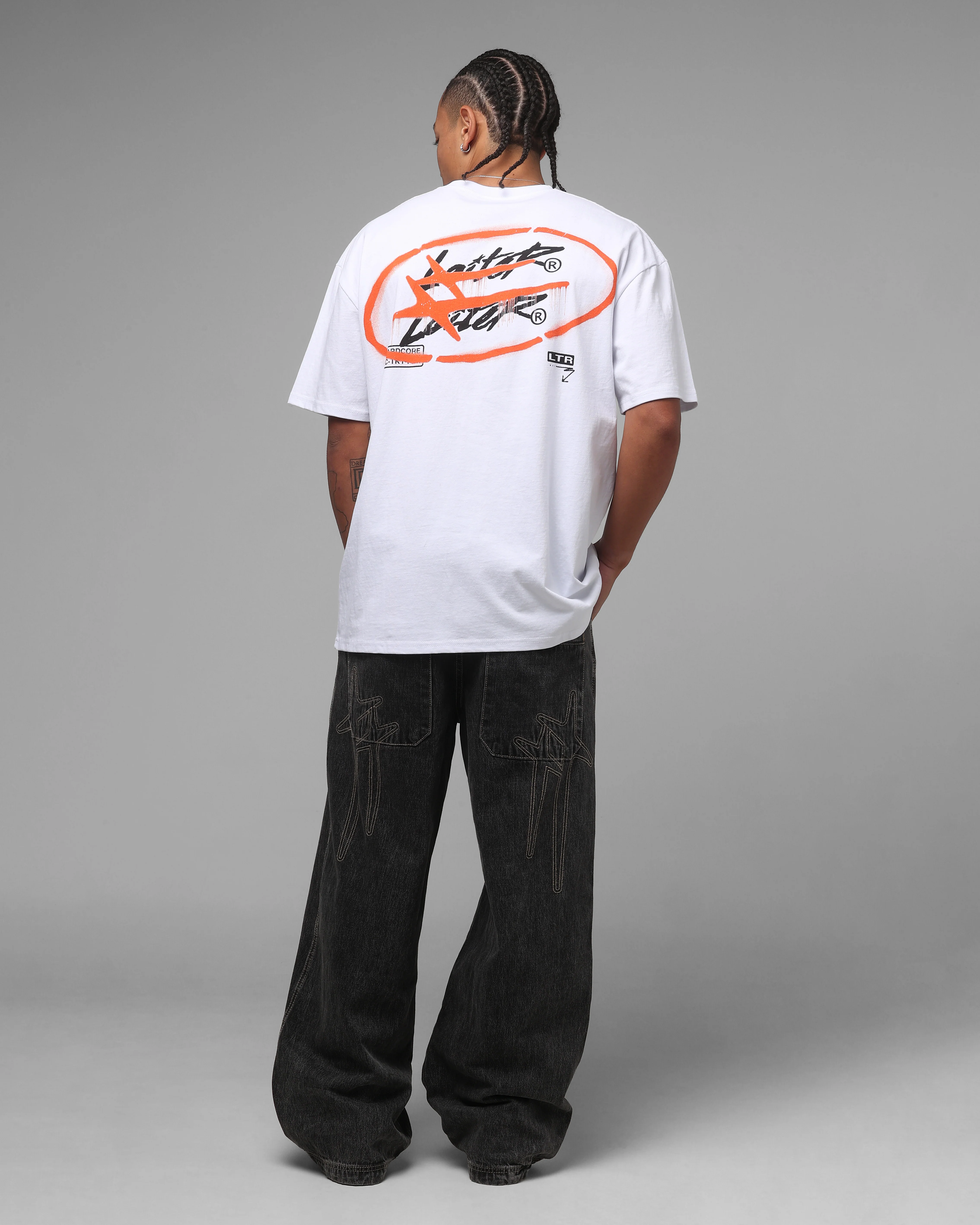 Loiter Stampout T-Shirt Vintage White - Image 3
