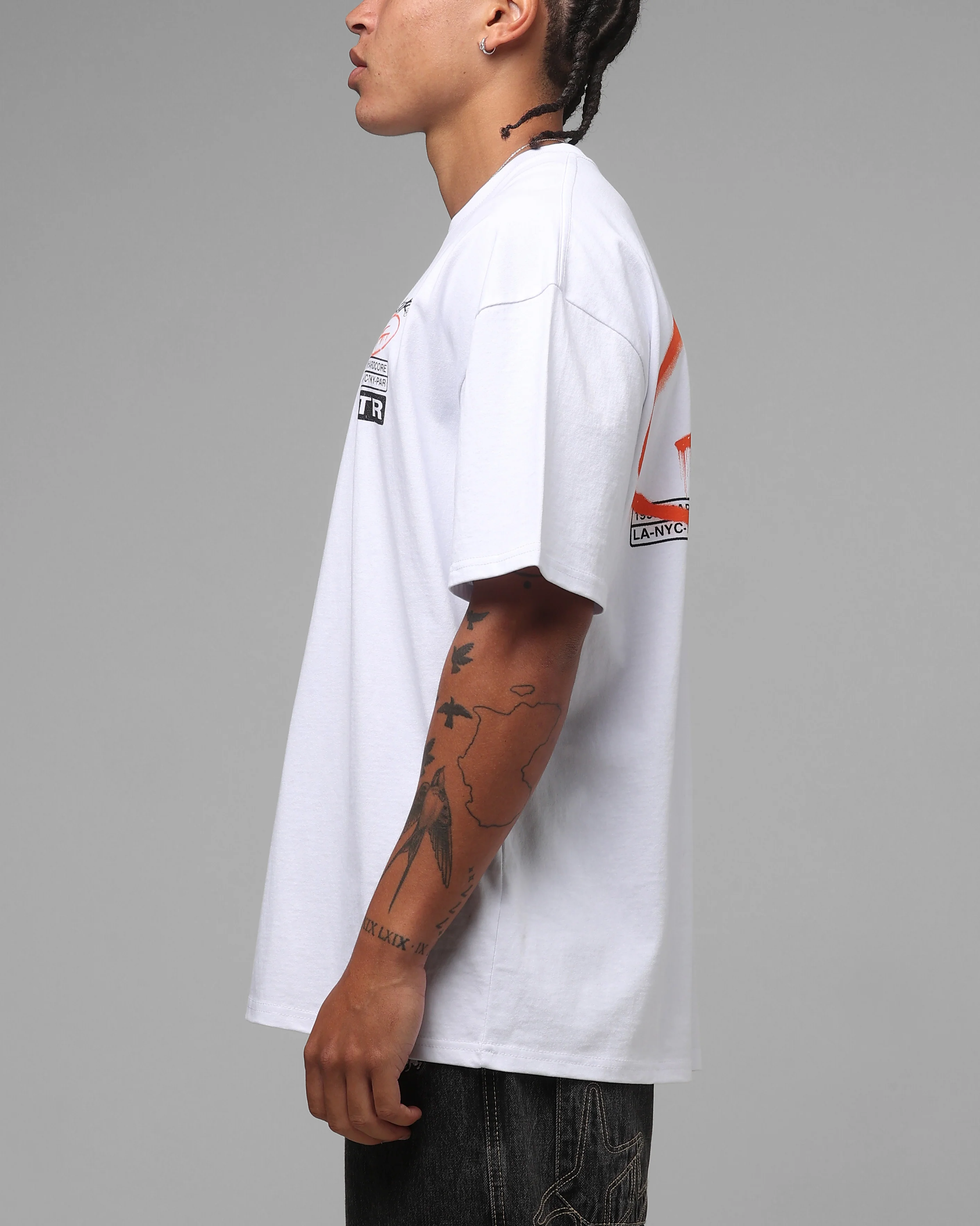 Loiter Stampout T-Shirt Vintage White - Image 6