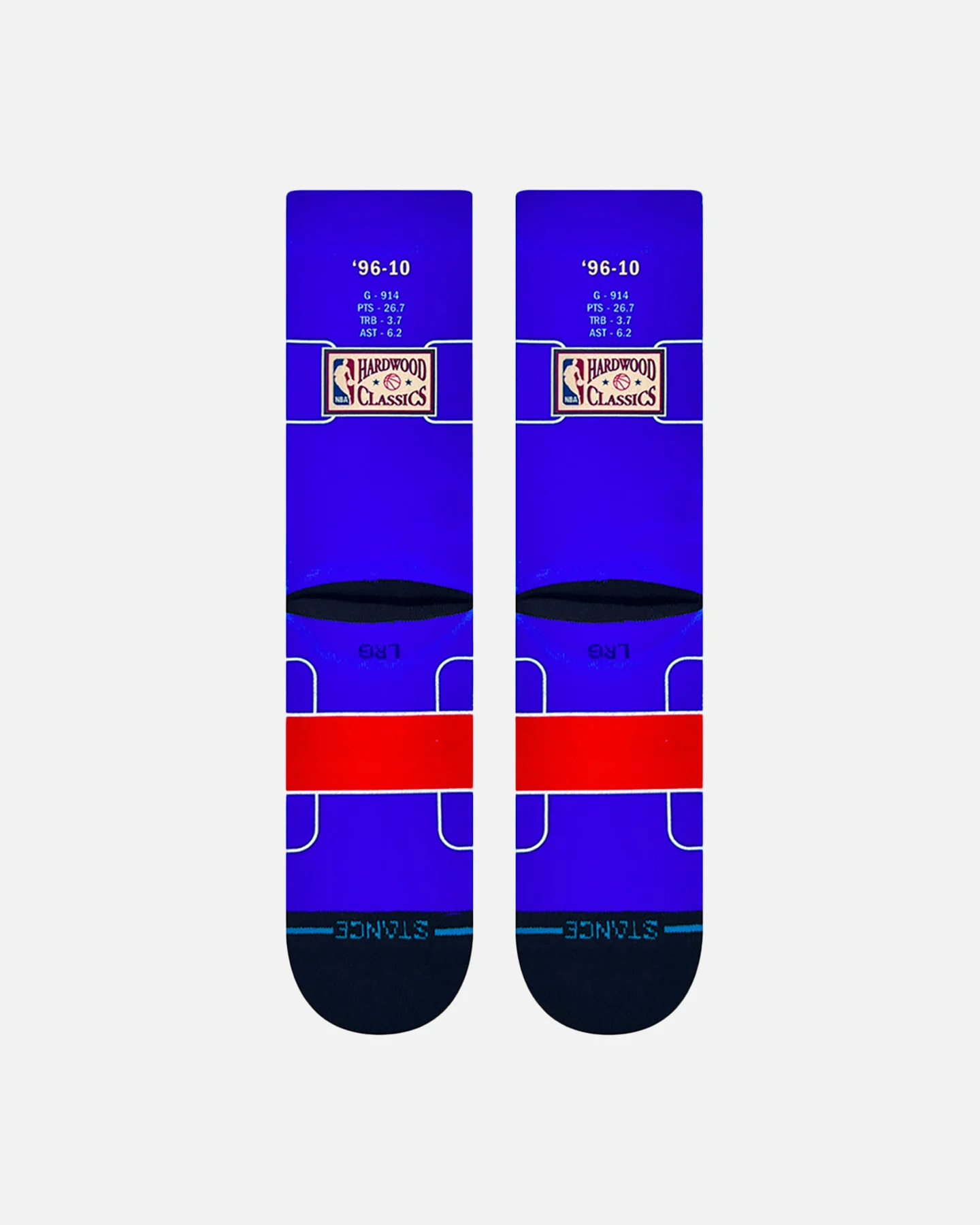 Stance X NBA Philadelphia 76ers Allen Iverson Retro Bighead Crewcut Socks Multi - Image 3