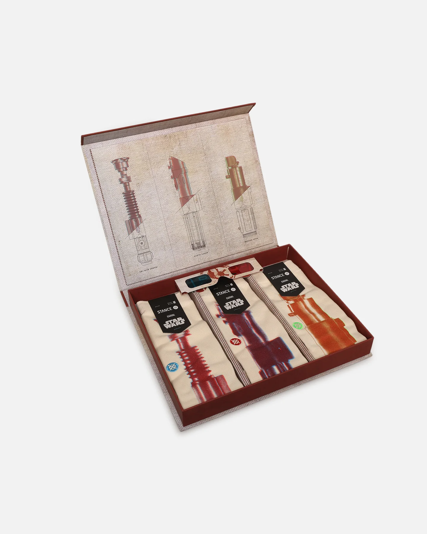 Stance X Star Wars Saber Crew Socks Box Set White - Image 2