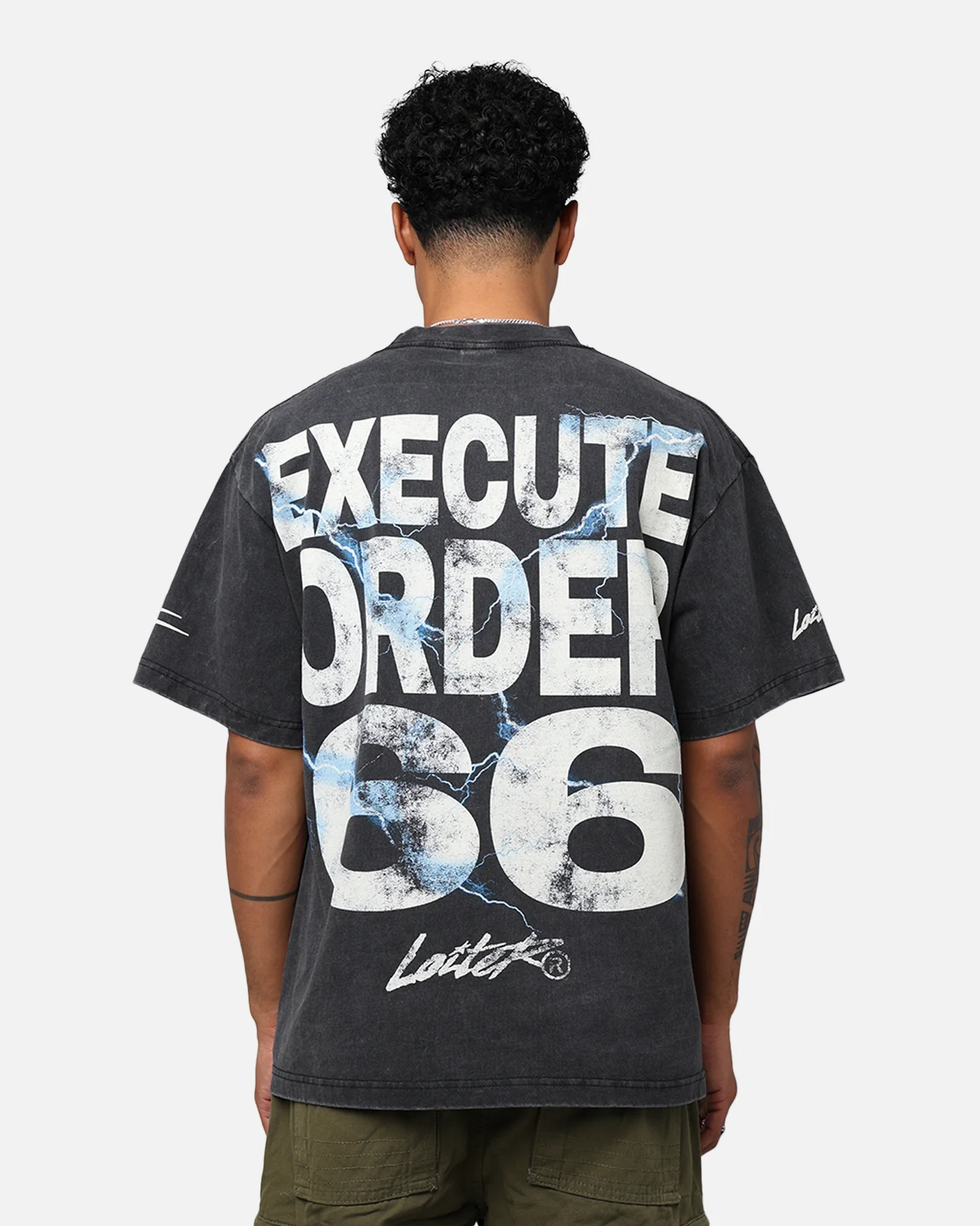 Star Wars Darth Sidious T-Shirt Black Wash - Image 5