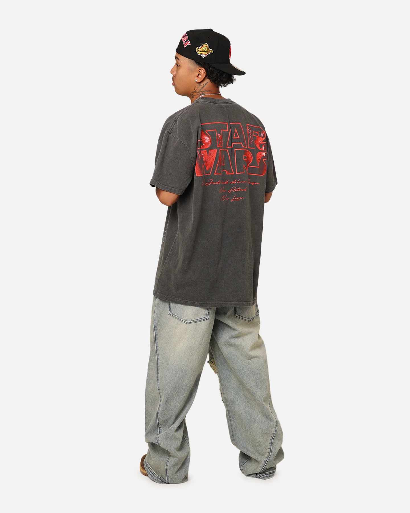 Star Wars Queen Amidala Heavyweight T-Shirt Black Wash - Image 2