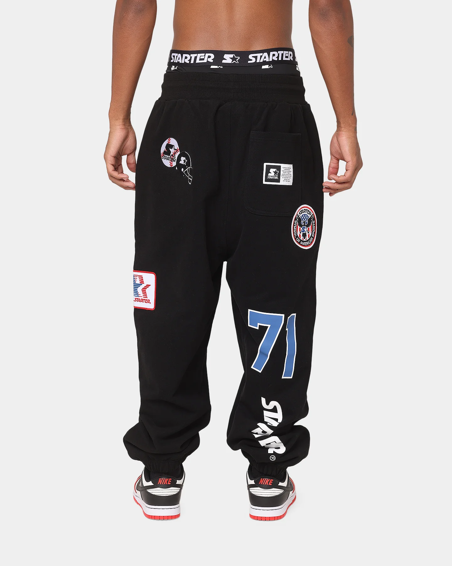 Starter All Over Bag Pants Black - Image 4
