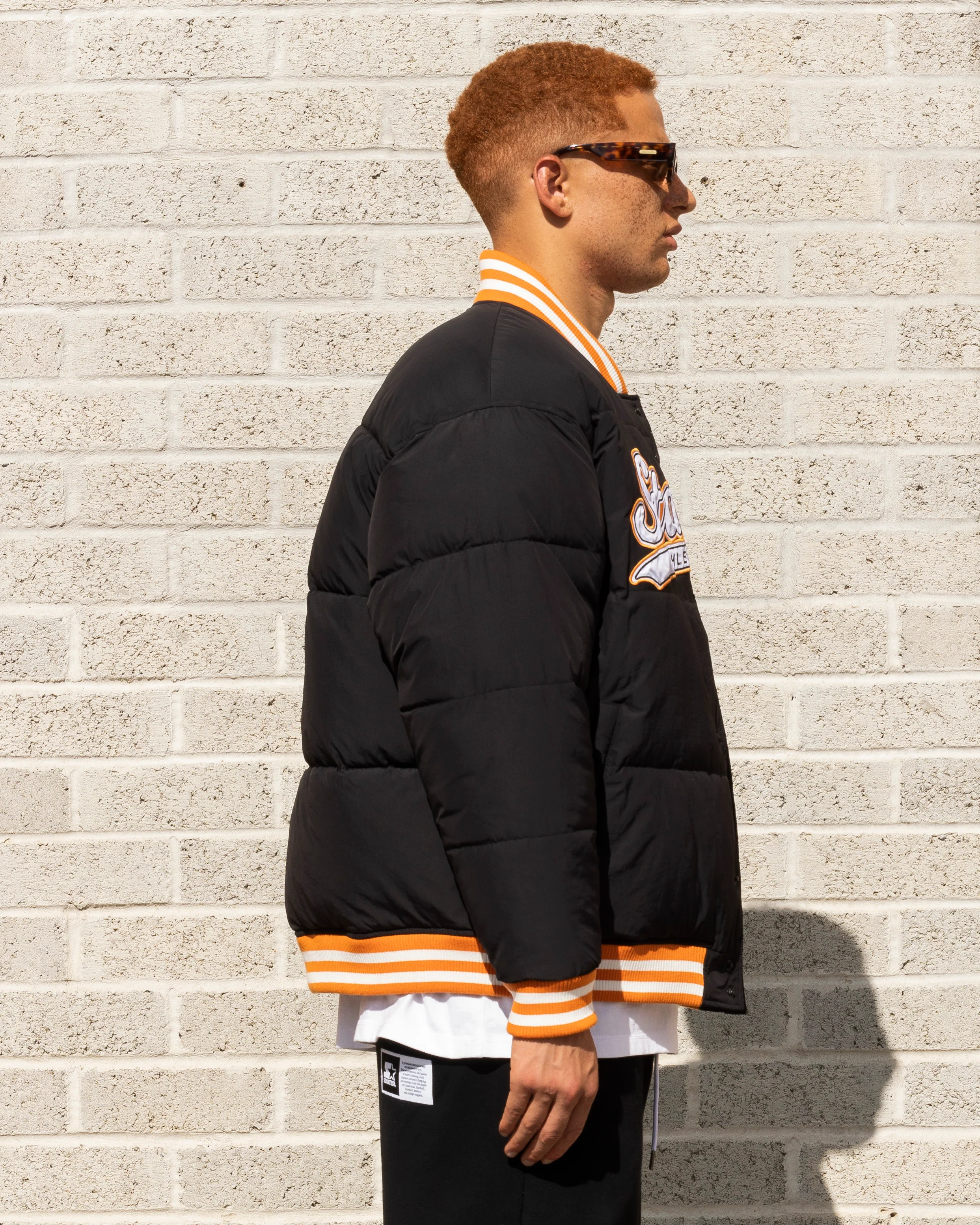 Starter Athletic Bomber Jacket Black - Image 5