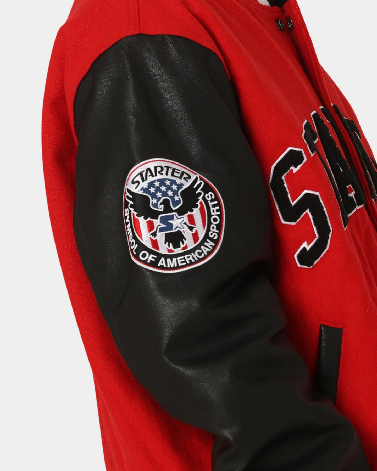 Starter Champs Arch Varsity Jacket Red/Black - Image 10