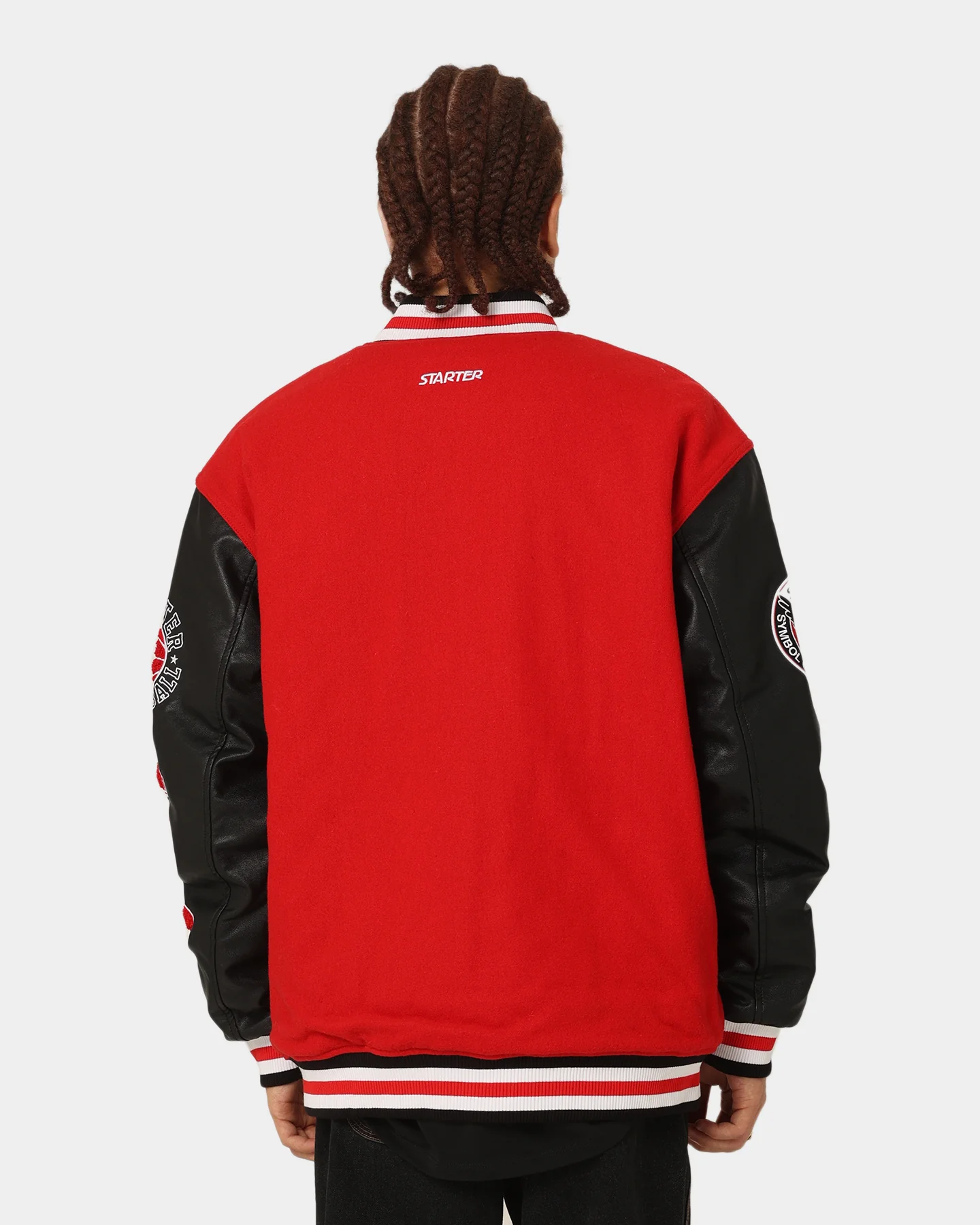 Starter Champs Arch Varsity Jacket Red/Black - Image 4