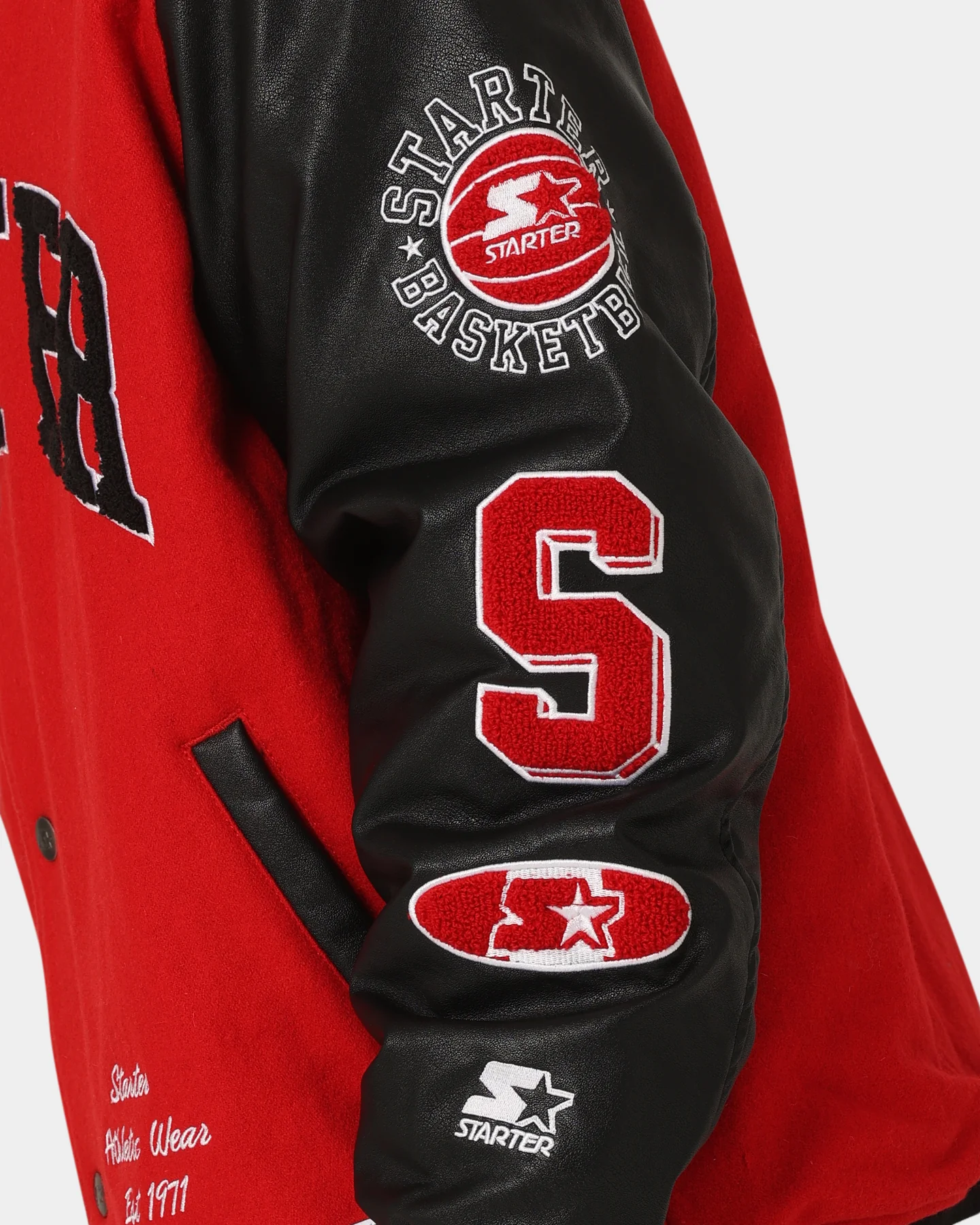 Starter Champs Arch Varsity Jacket Red/Black - Image 8