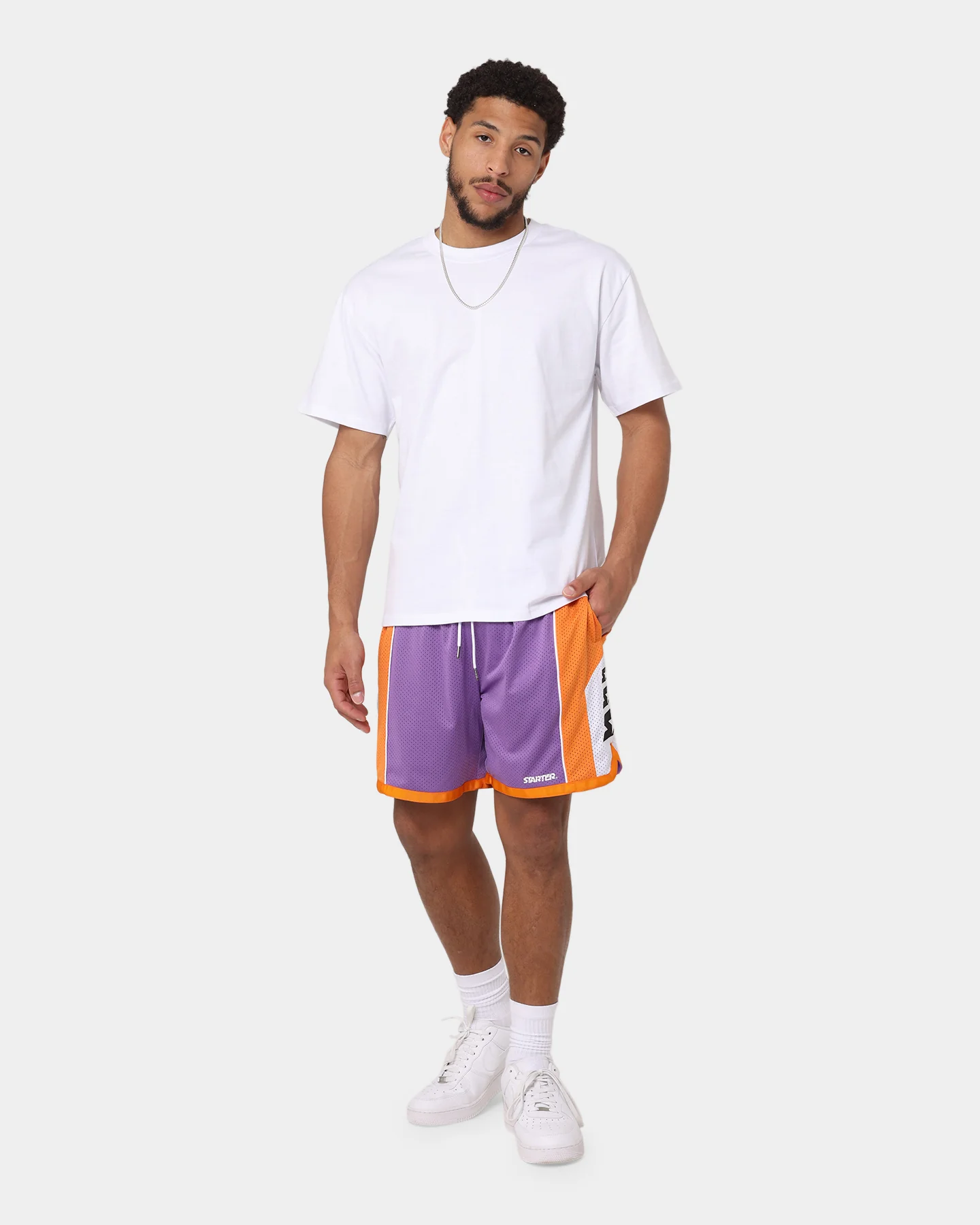 Starter Downtown Basketball Shorts Purple - Image 2