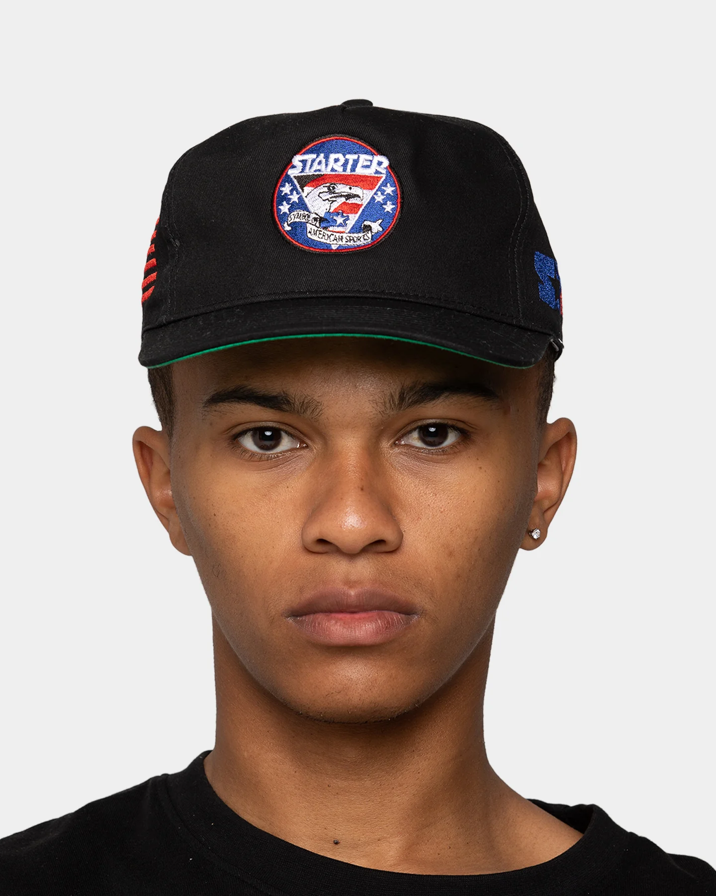 Starter Eagle Classic Pinch Snapback Black - Image 2